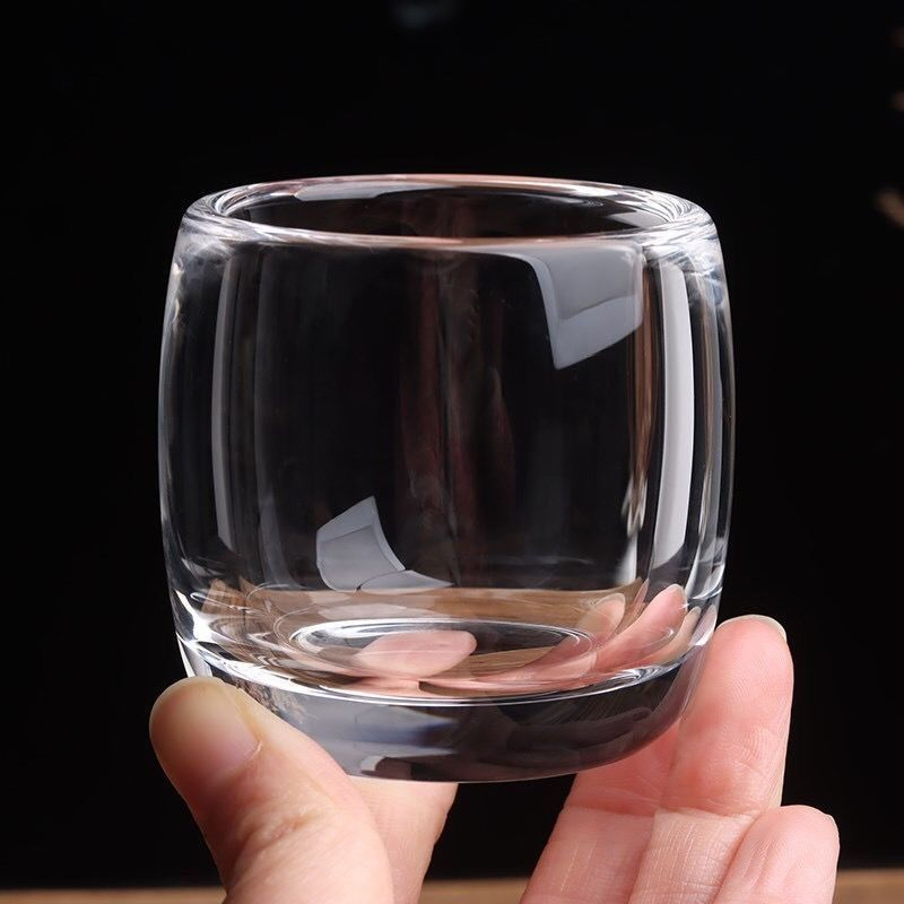 Crystal Glass Tea Cup, Thickened Wine Cup, Transparent Master Cup, Single Tea Set, Wholesale Glass Cups, Wedding Gifts – view 1