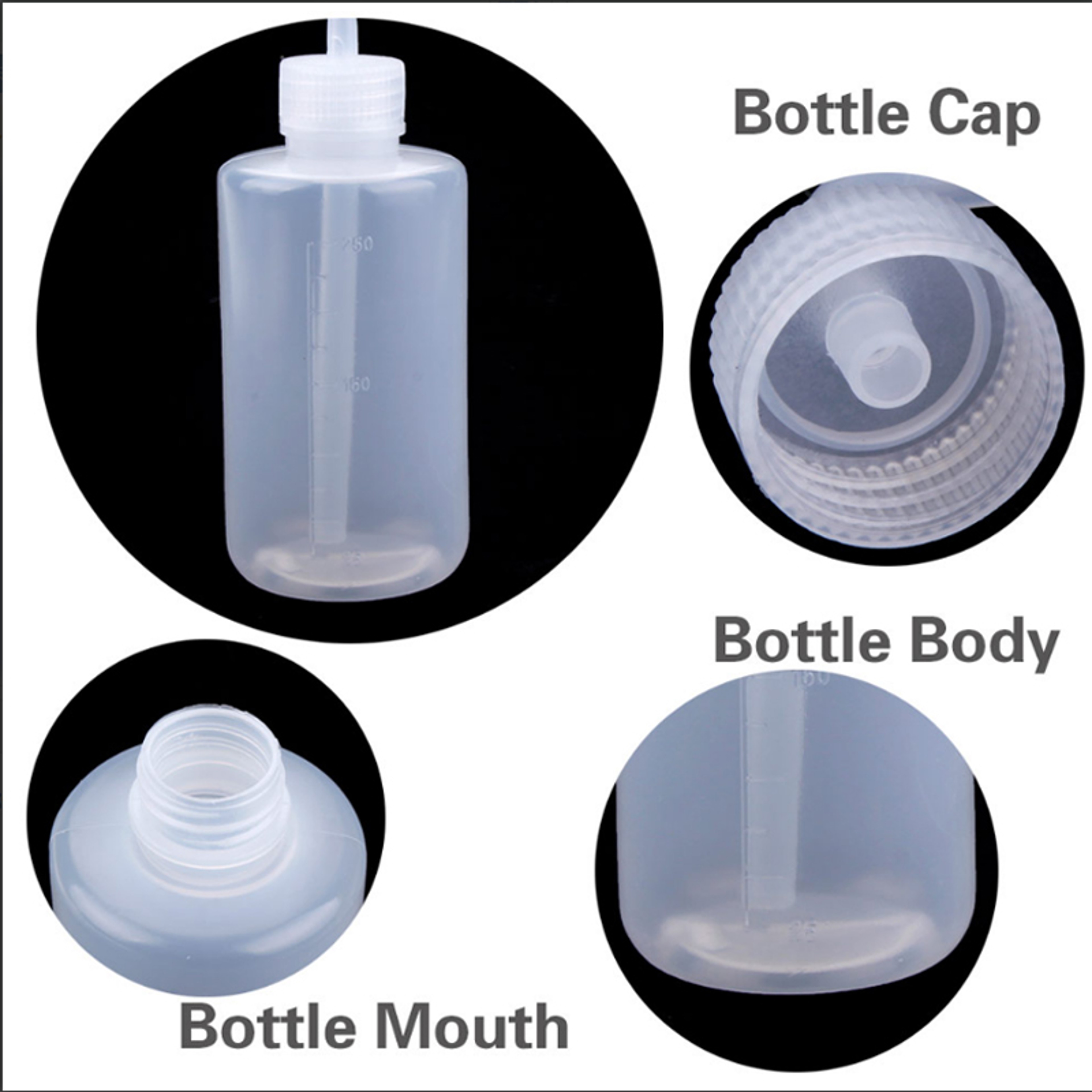 Tattoo Green Soap Bottle, Plastic Squeeze Diffuser, Lab Supply Wash – view 3