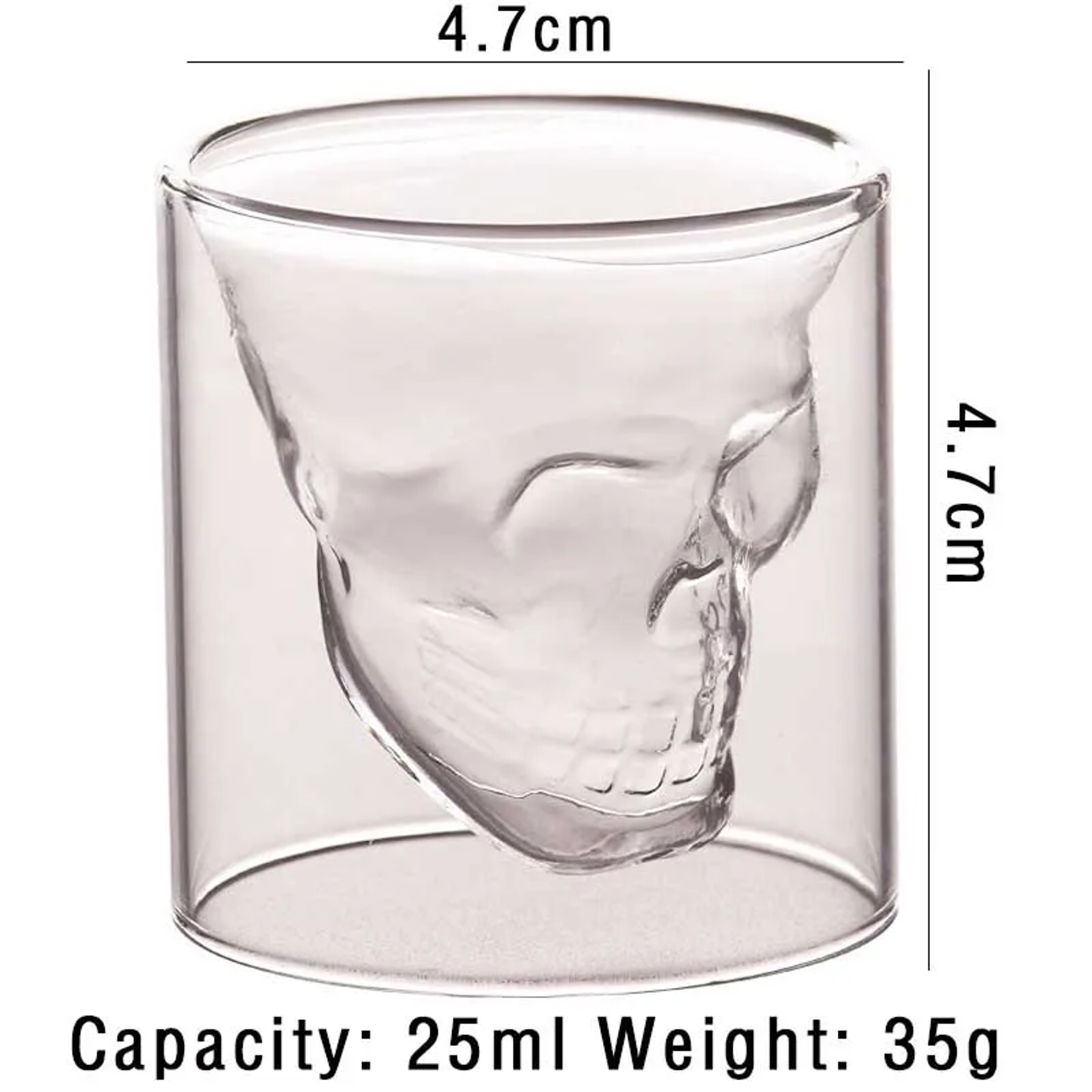 Wine Glass Cup, Crystal Cocktail Glass, Double Bottom Mug, Whisky Bar ware, Beer Drink ware, Coffee Drinking Cup – view 7