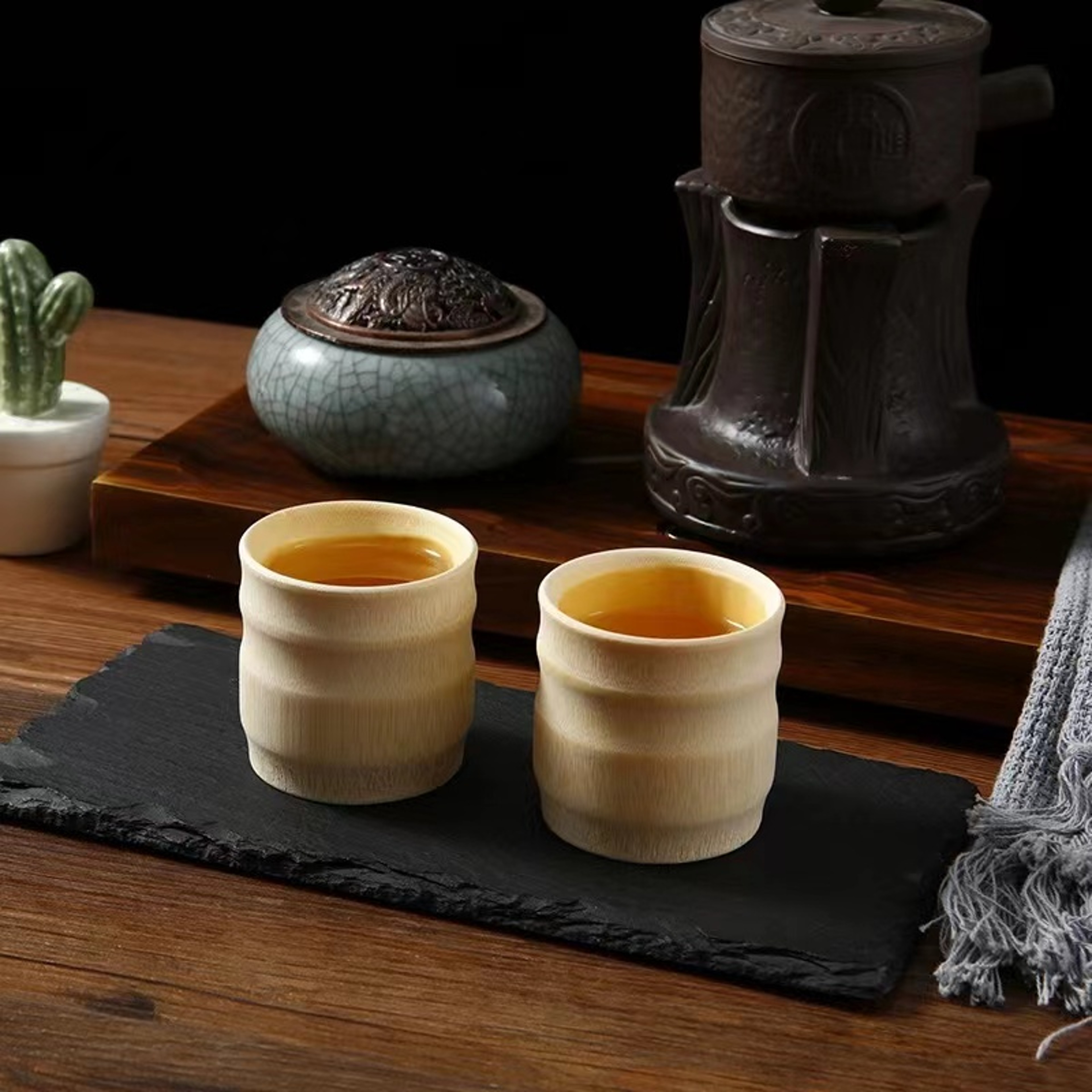 Pure Natural Bamboo Water Cups EcoFriendly Durable Handmade 0