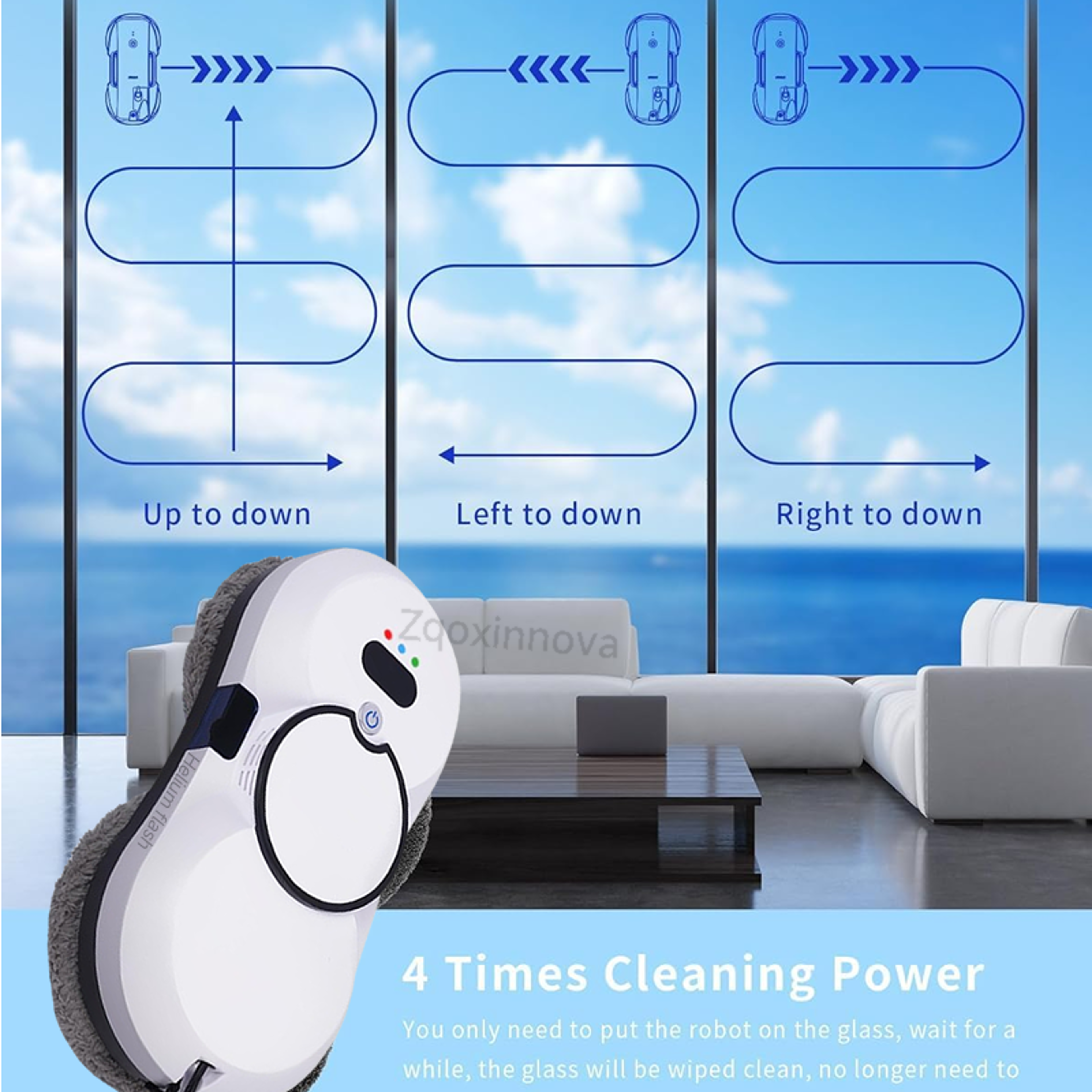 UPS System Robot, Window Cleaner Vacuum, Smart Home Appliance, Auto Clean Glass, Electric Floor Mops – view 4