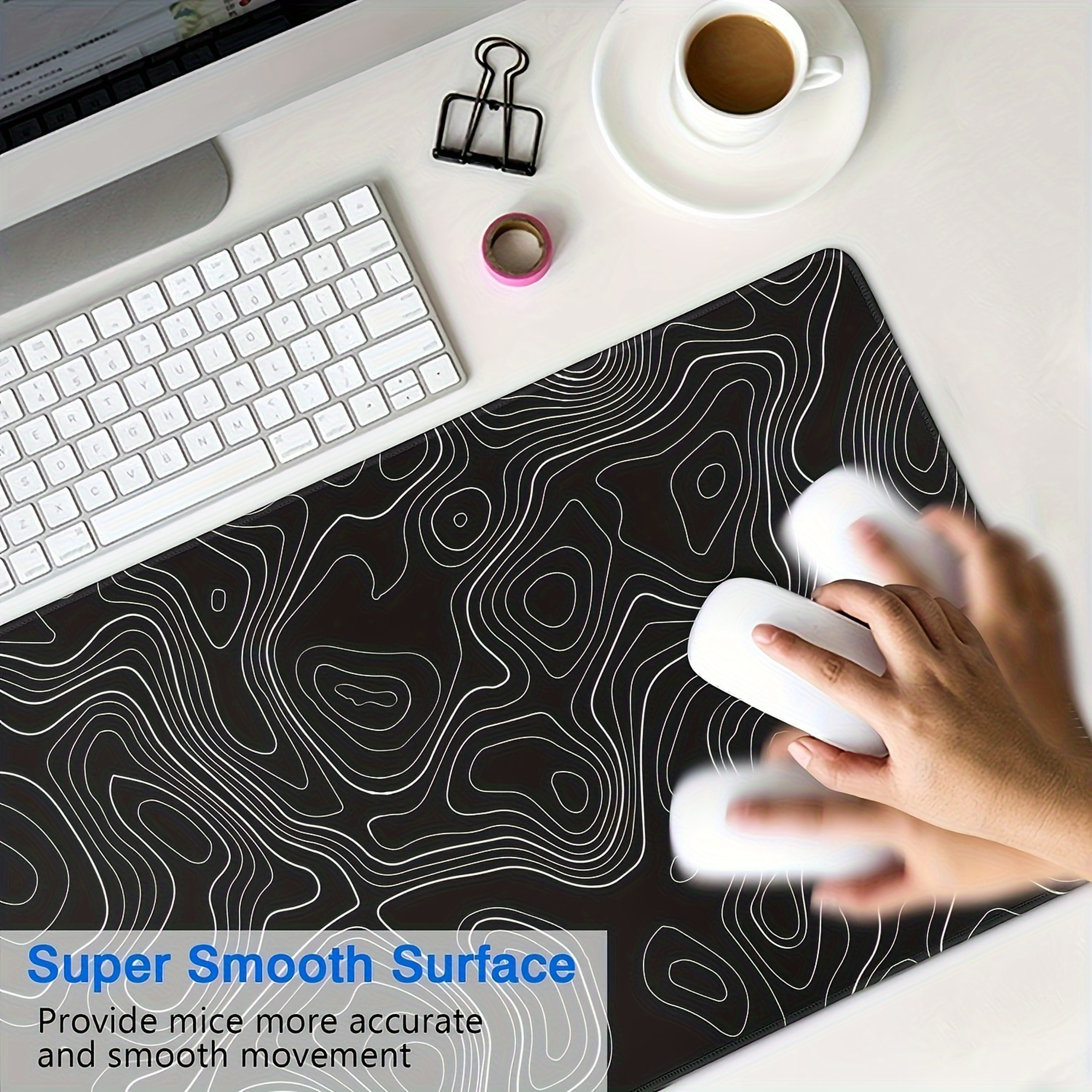 Large Mouse Pads For Desk, Gaming Mouse Pad, Extended Mouse Pad, Mouse Pad with Stitched Edges and Non-Slip Rubber Base – view 4