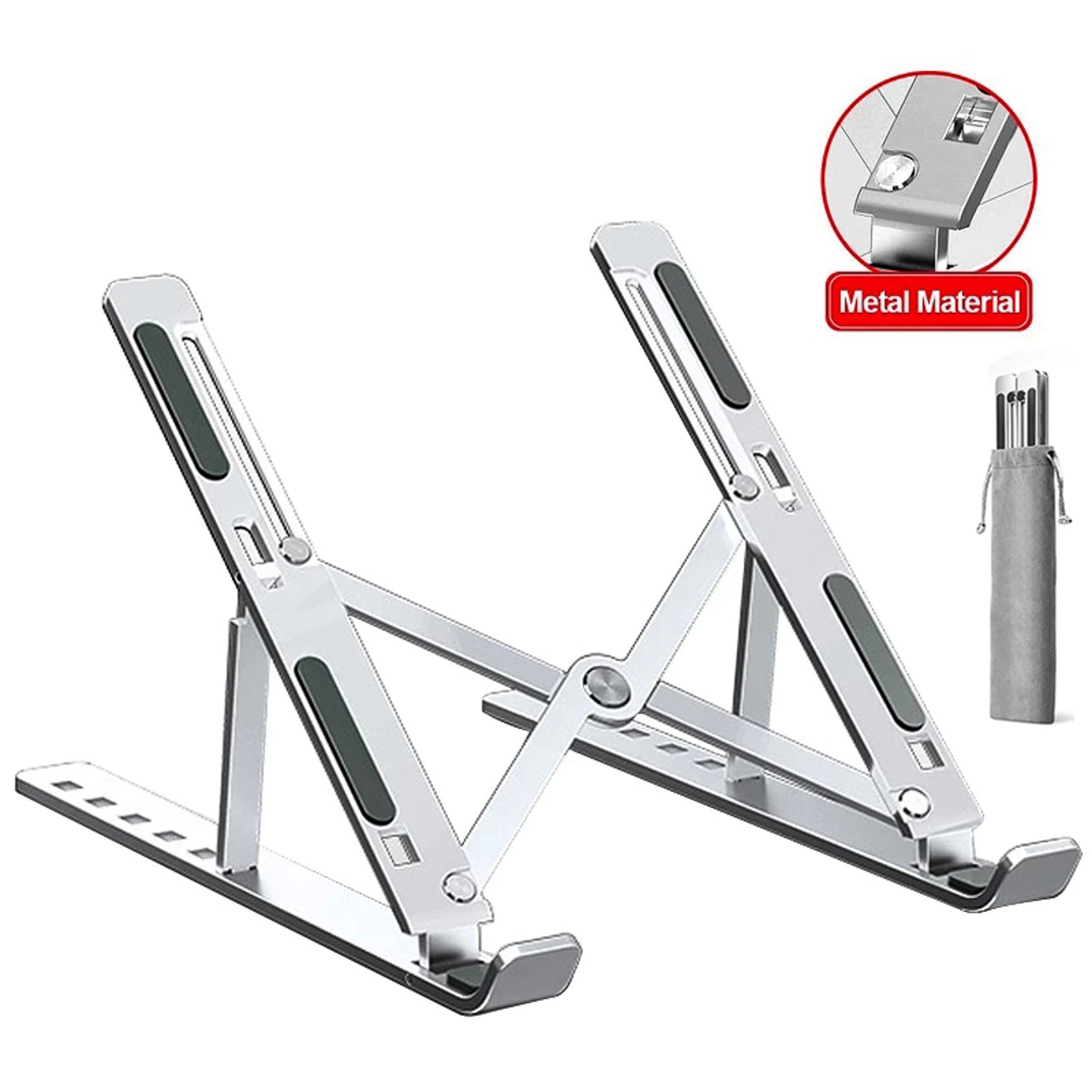 Adjustable Laptop Stand Portable Notebook Holder Cooling Bracket Fold Able Nonslip Laptop Riser 5