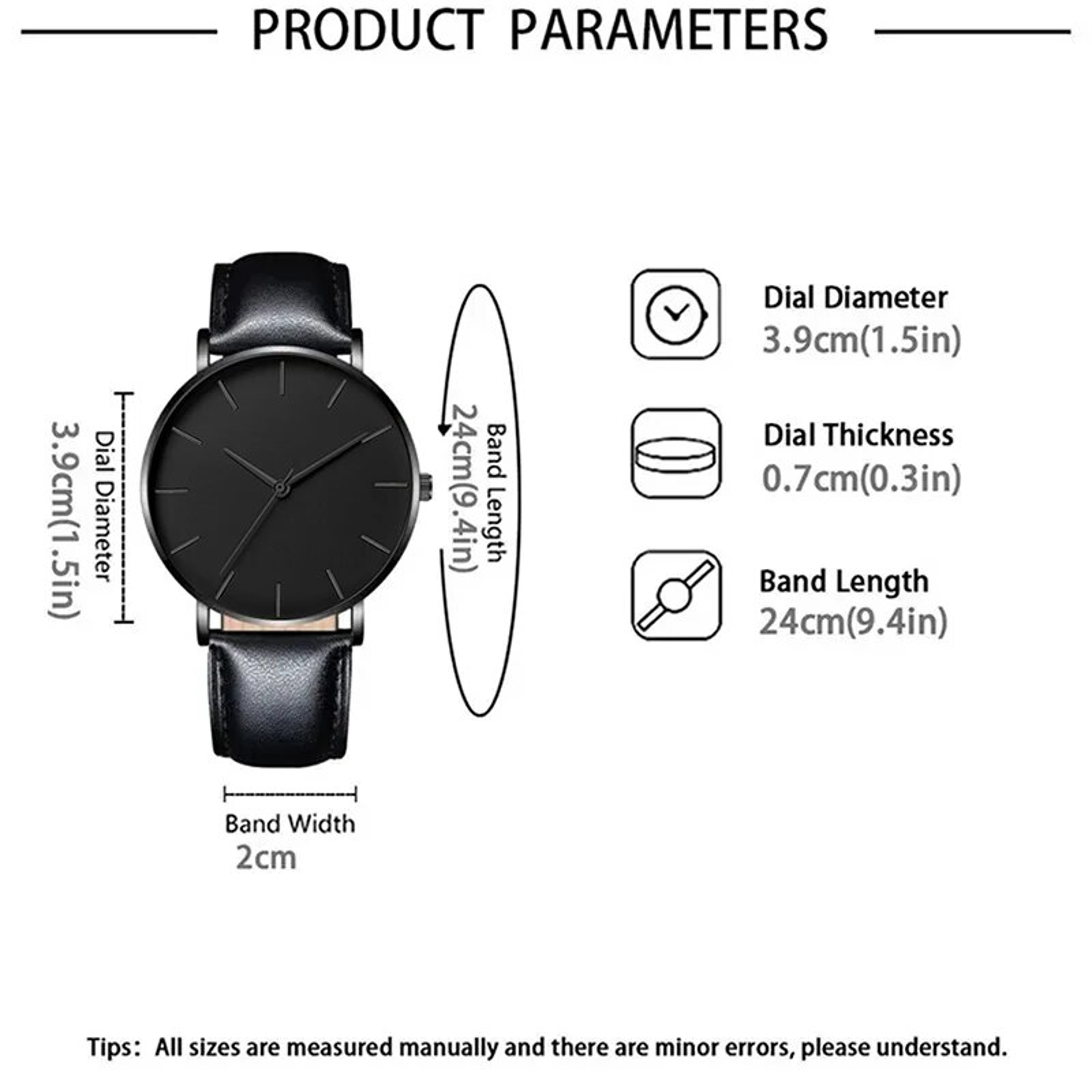 Fashion Mens Quartz Wristwatch, Luxury Leather Bracelet, Casual Business Watch – view 2