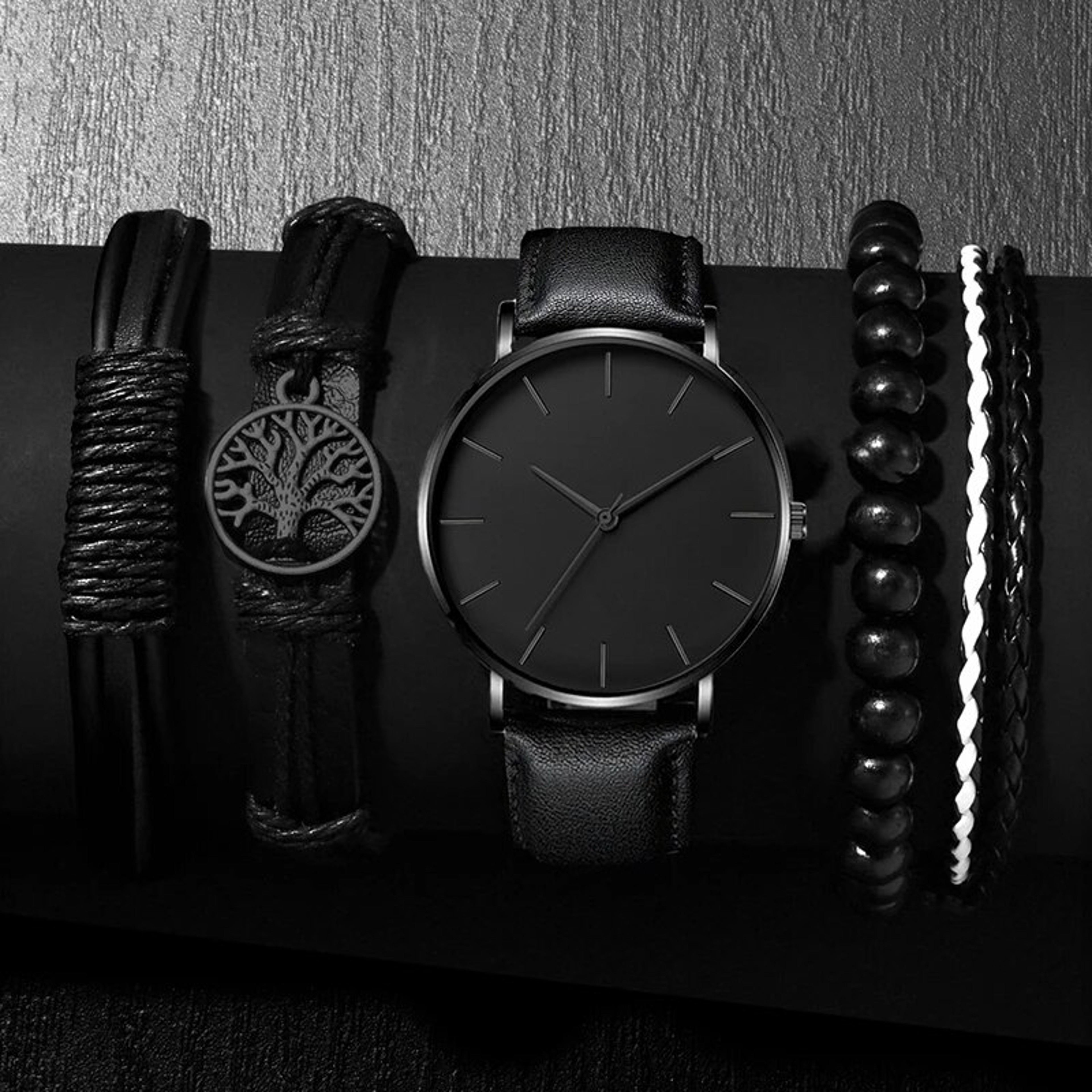 Fashion Mens Quartz Wristwatch, Luxury Leather Bracelet, Casual Business Watch – view 7