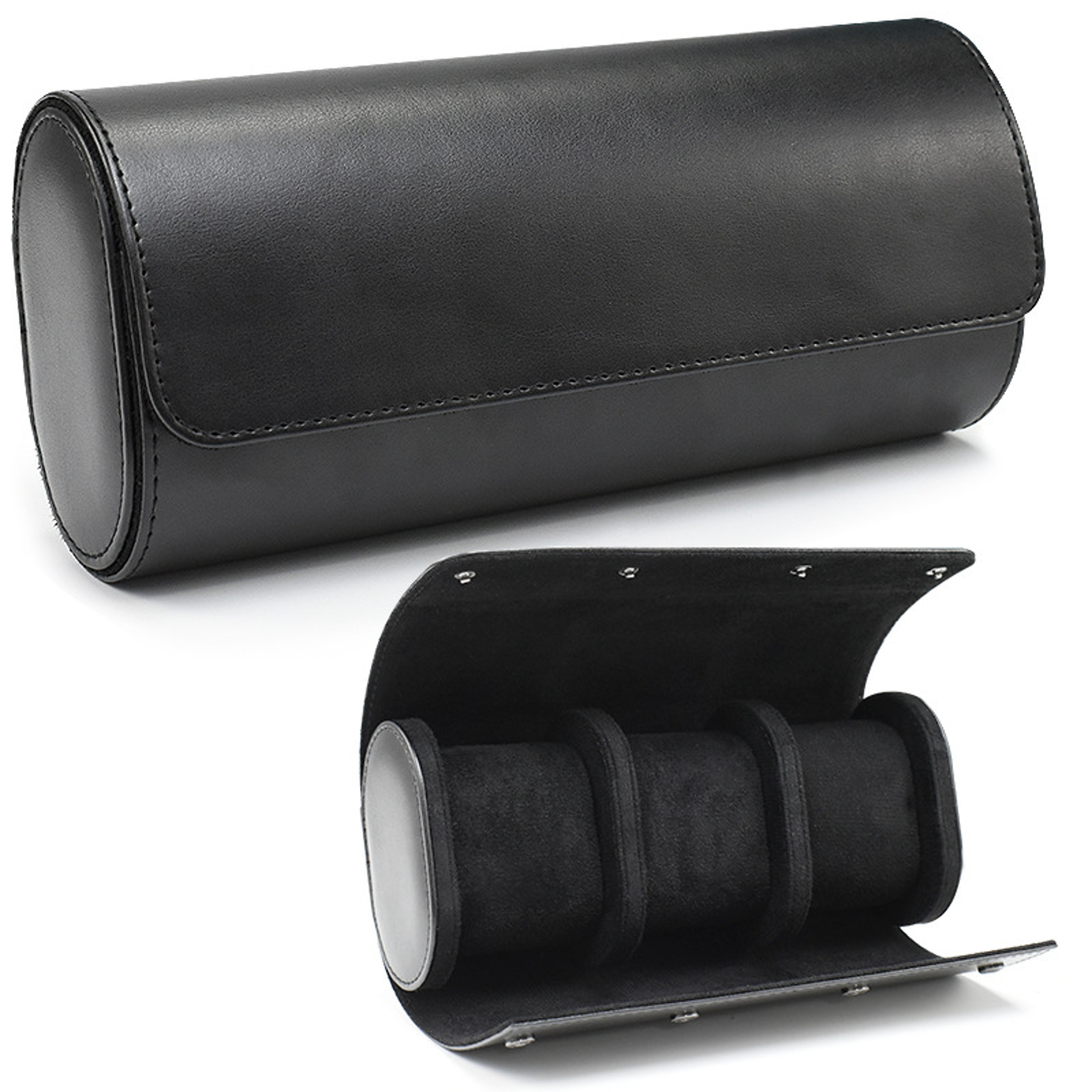 Watch Roll Travel Case, Watch Storage, Secure Organiser with Removable Pillows, Solid Watch Holder – view 8