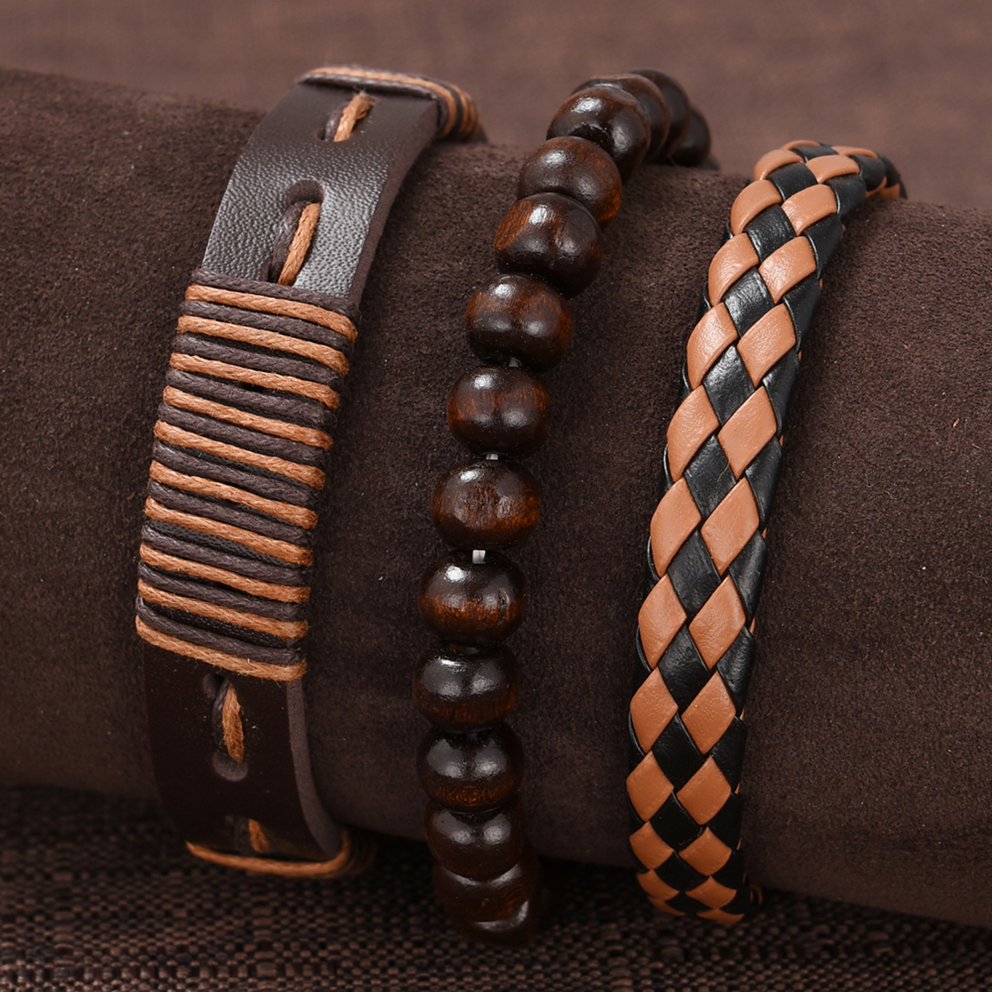 Luxury Hip Hop Mens Watch Sport Wristwatch Fashion Male Clock Bracelet Set 2