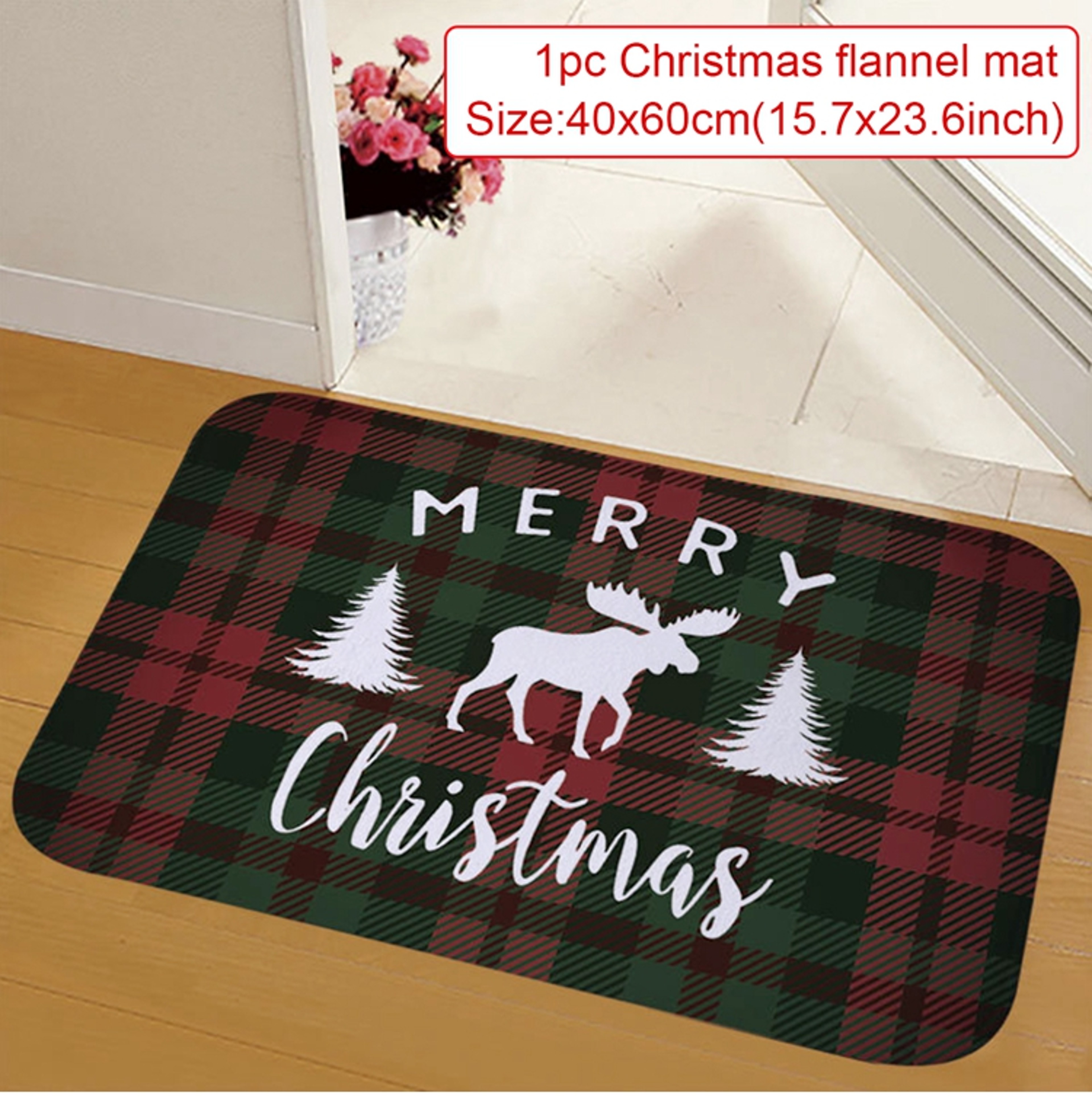 Christmas Door Mat Santa Claus Outdoor Carpet Merry Christmas Decorations For Home 11