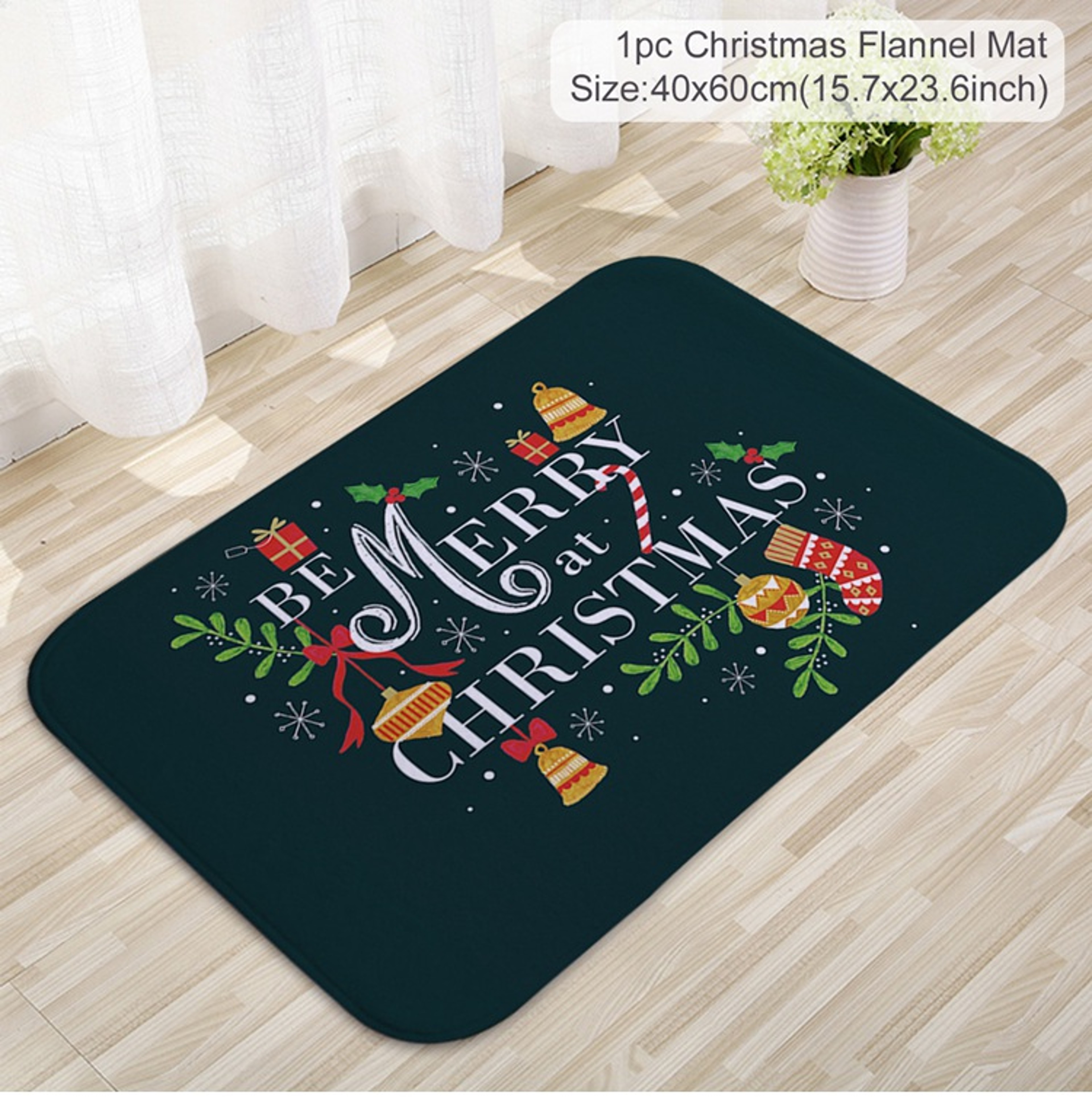 Christmas Door Mat Santa Claus Outdoor Carpet Merry Christmas Decorations For Home 18