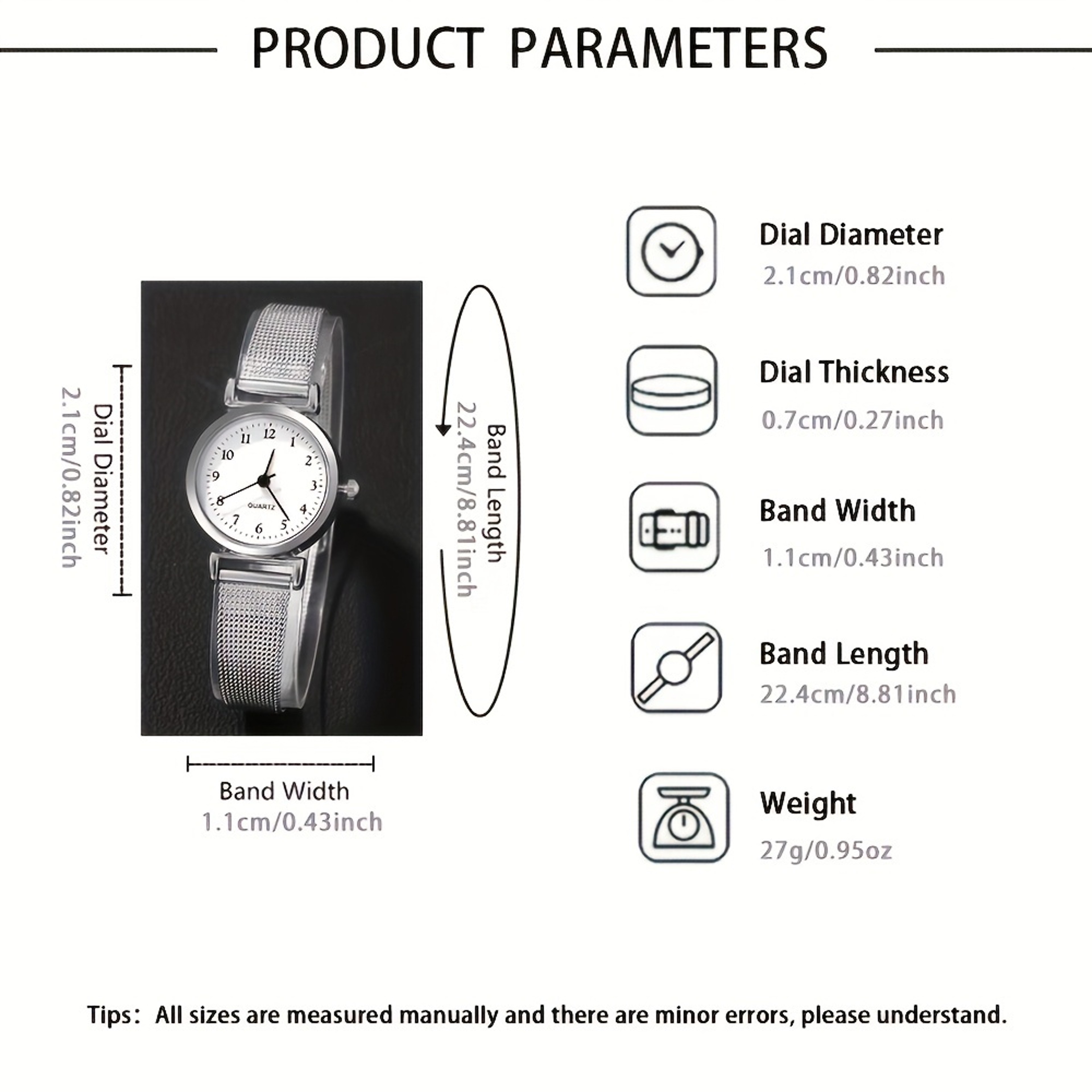 Women Fashion Watch Ladies Casual Bracelet Watches Simple Dial Quartz Wrist Dress Clock 3