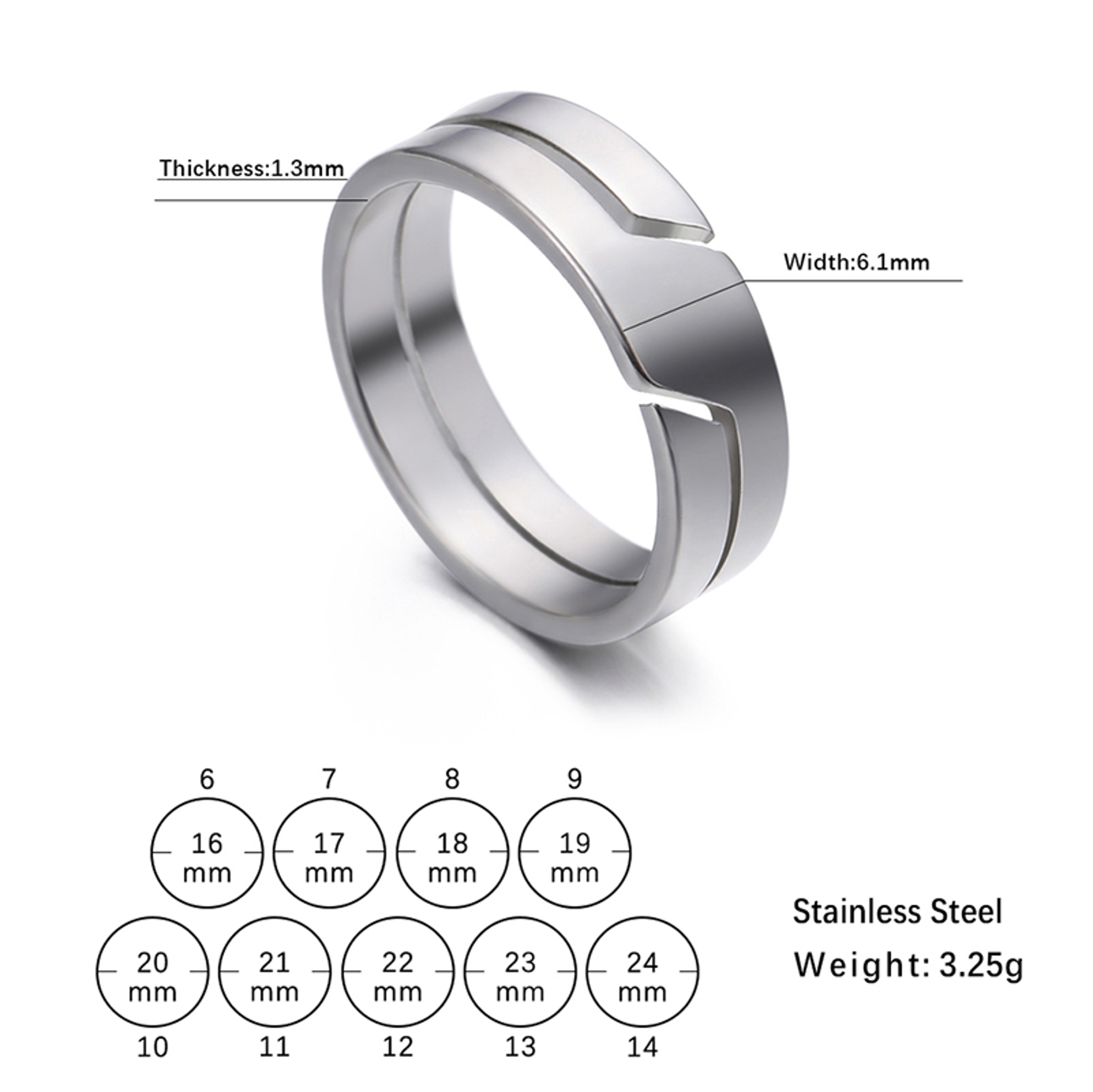 Fashion Stainless Steel Couple Rings Simple Finger Rings Men Women Jewellery Engagement Anniversary 4