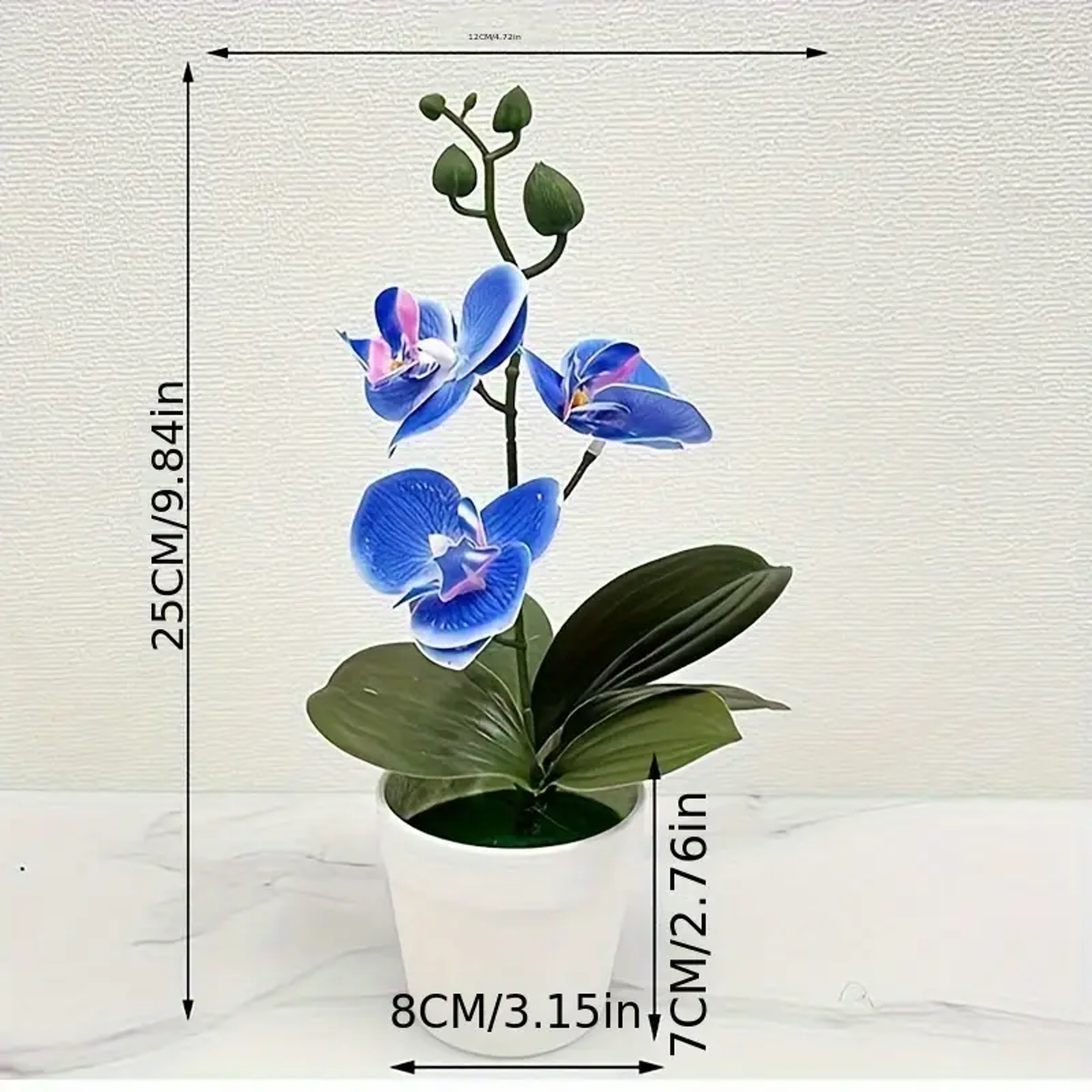 Artificial Orchid Living Room Decoration Home Office Display Entrance Flower Faderesistant 4