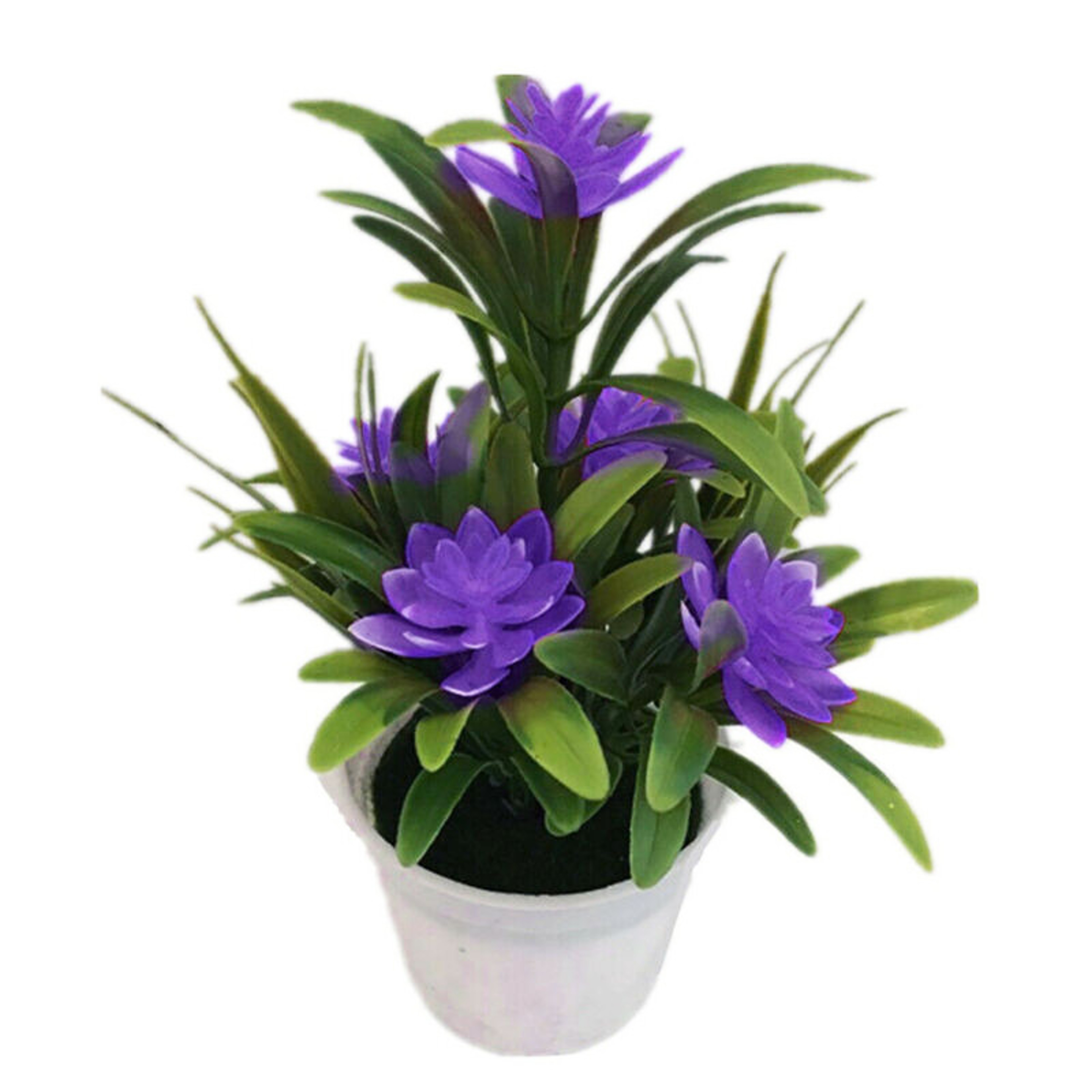 Artificial Flowers Fake Plastic Plant Home Office Decor Desktop Bonsai Wedding Balcony Ornaments Gi 6
