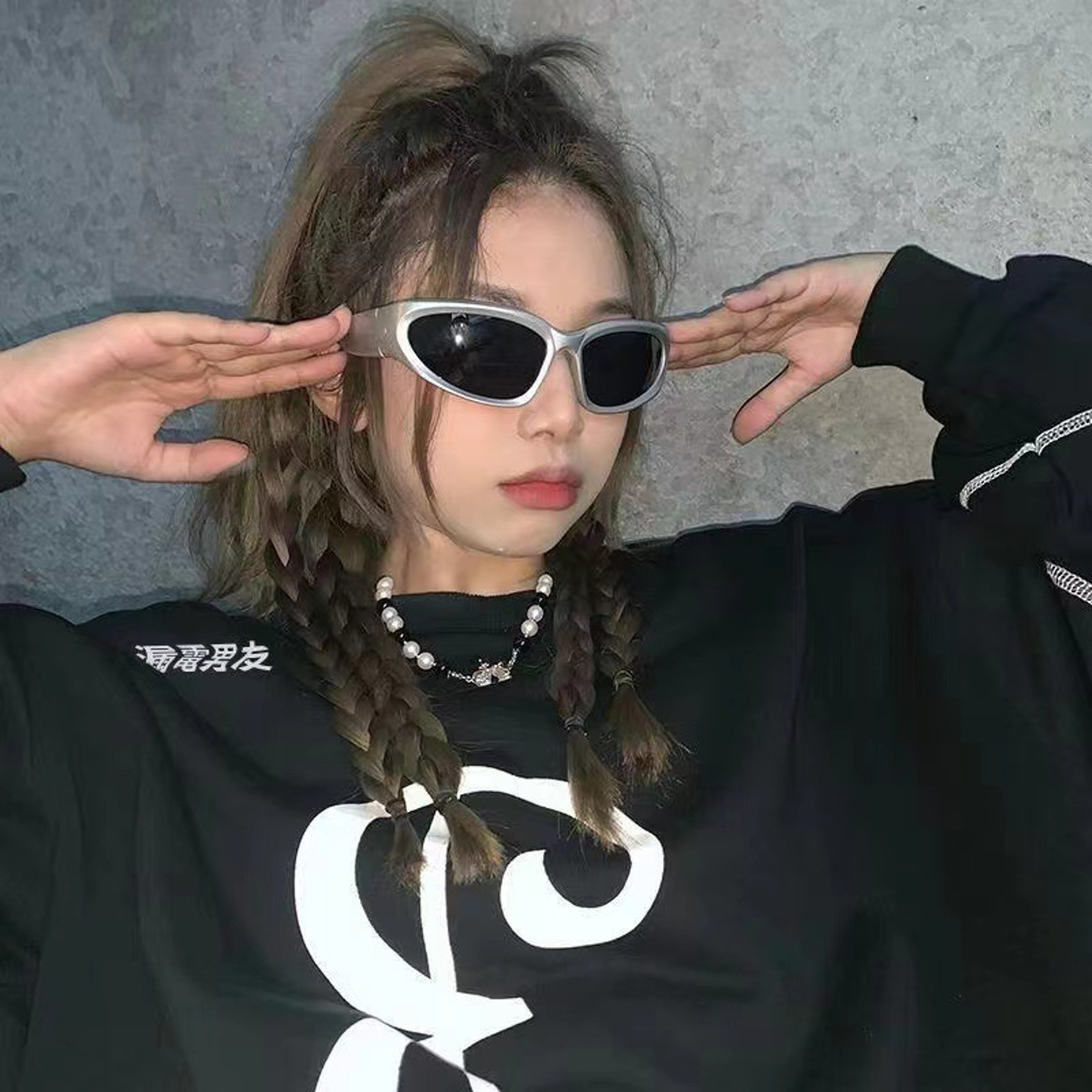 New Arrival Sunglasses Women Unique Oval Eye Wear Punk Sunglasses Men Colourful Mirror Goggle Shade 4
