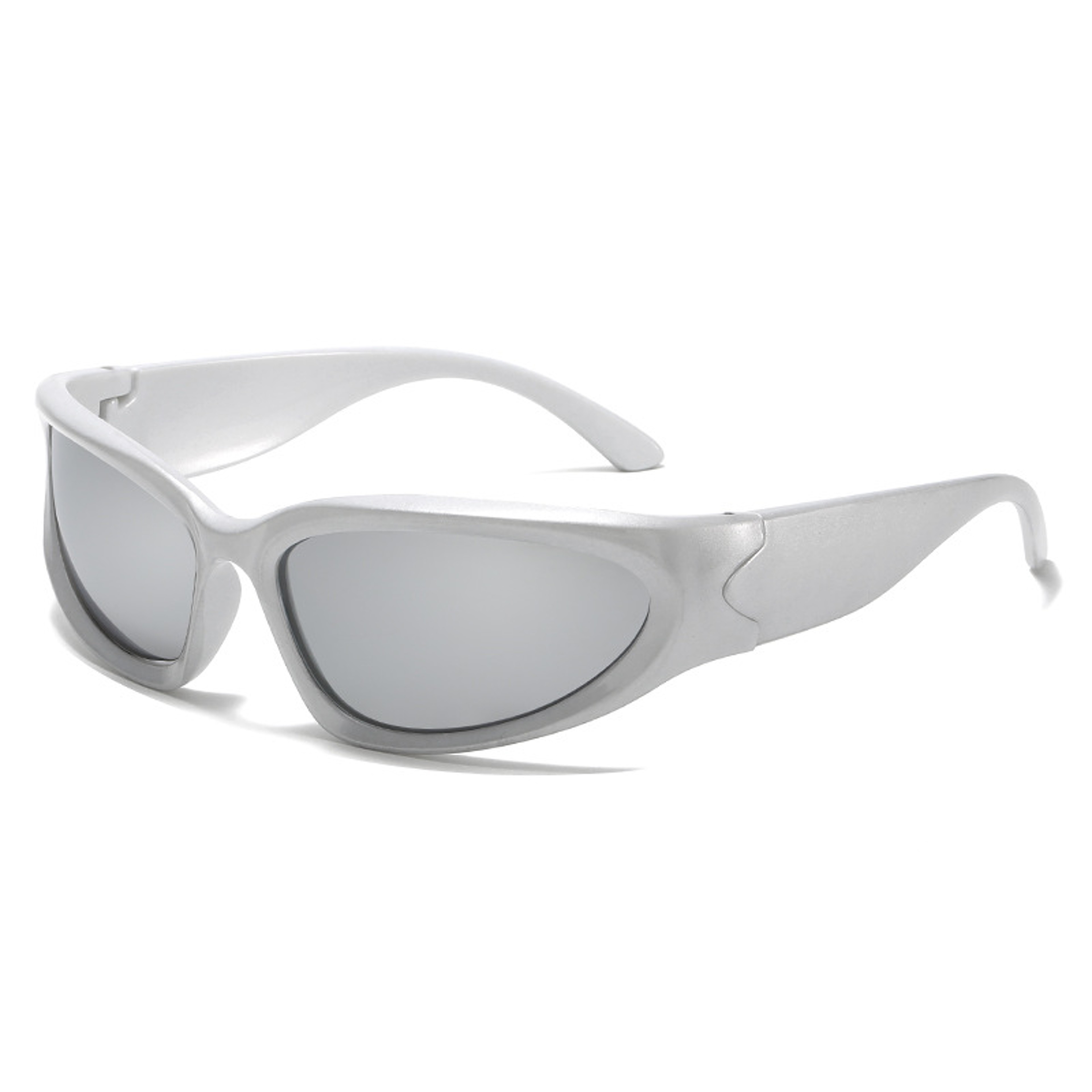 New Arrival Sunglasses Women Unique Oval Eye Wear Punk Sunglasses Men Colourful Mirror Goggle Shade 6