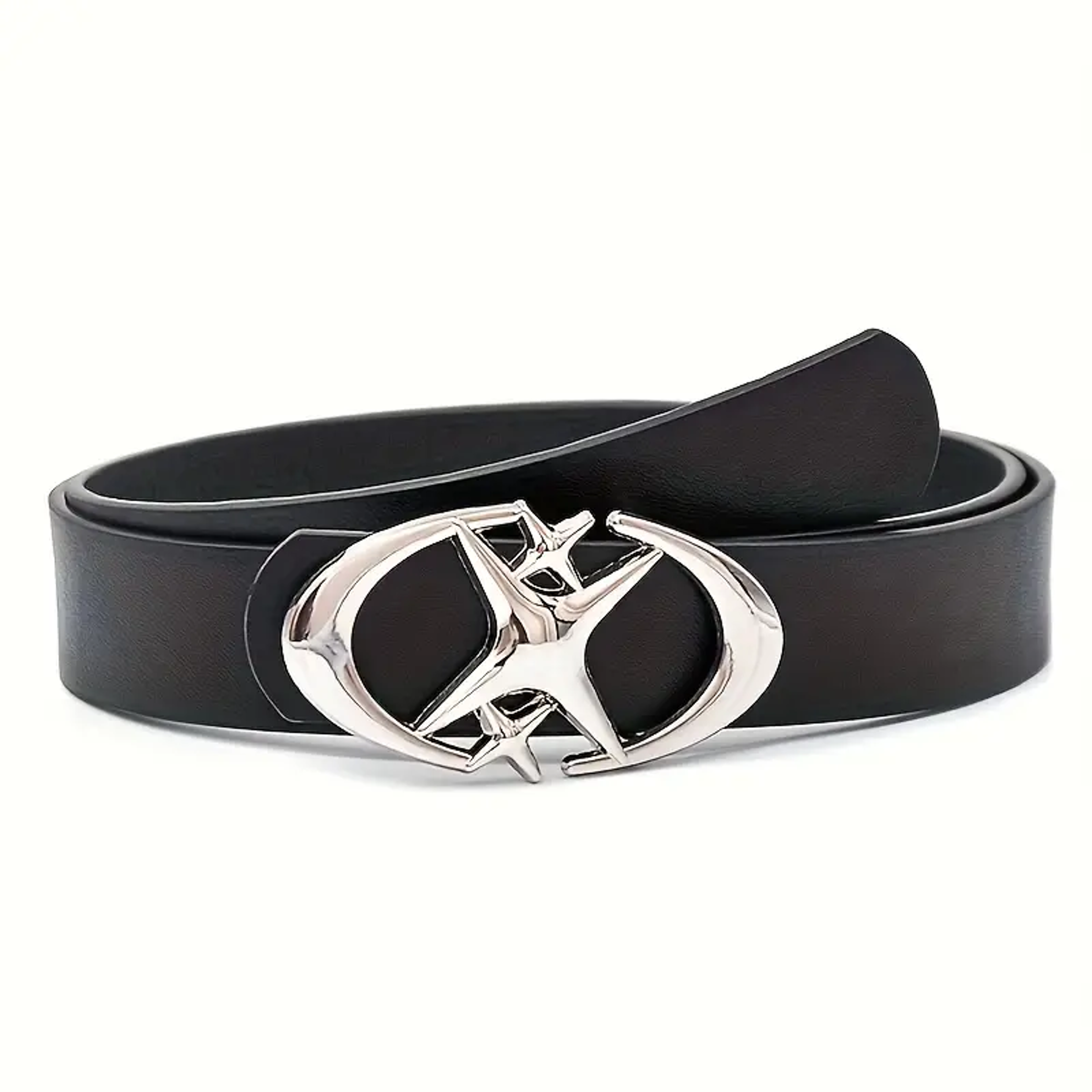 Stylish Oval Cross Metal Buckle Belt, Durable Simple Design, Universally Compatible Unisex Gift – view 7