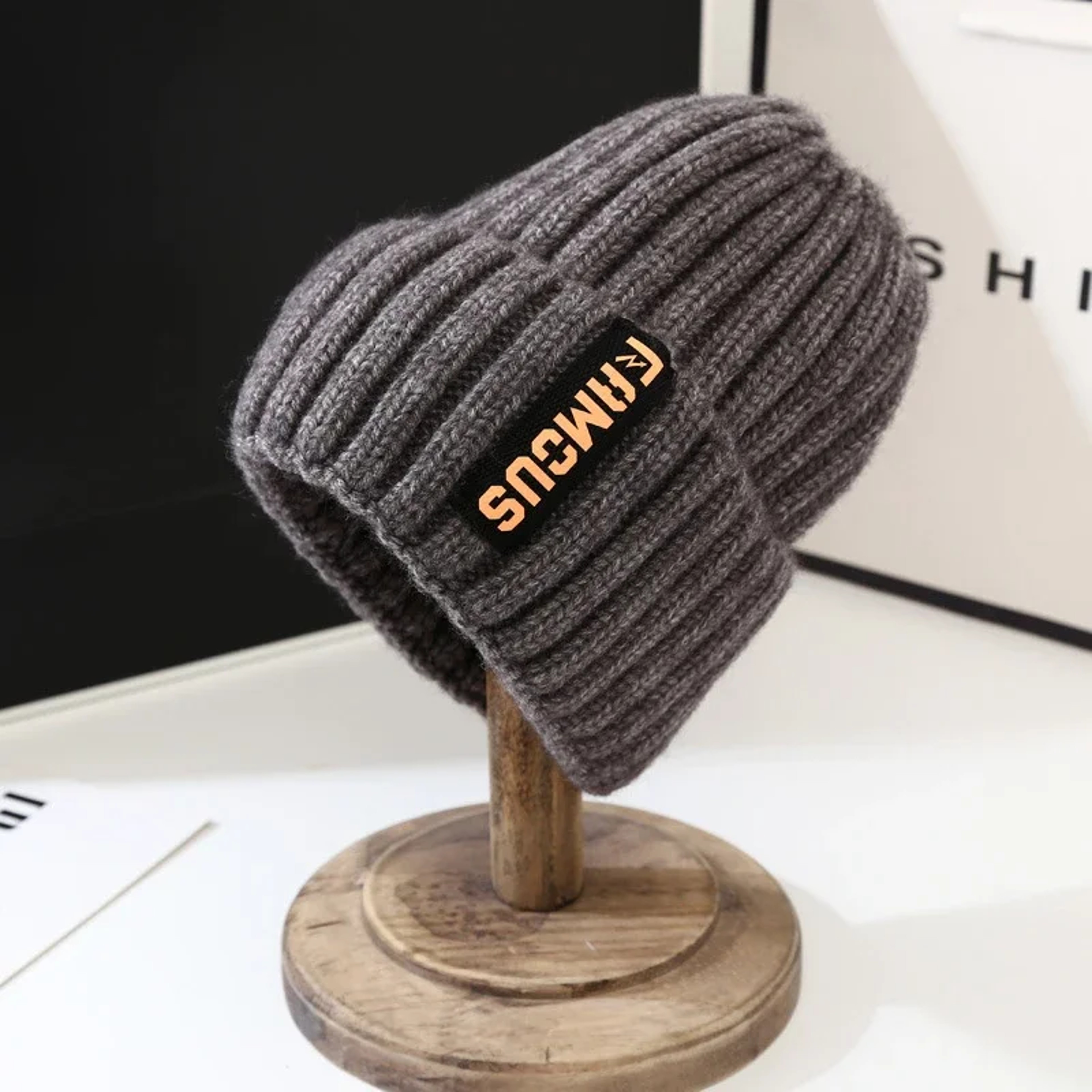Soft Crochet Knit Beanie Winter Hat for Men Women – Unisex Solid Color Cold Weather Cap – view 10