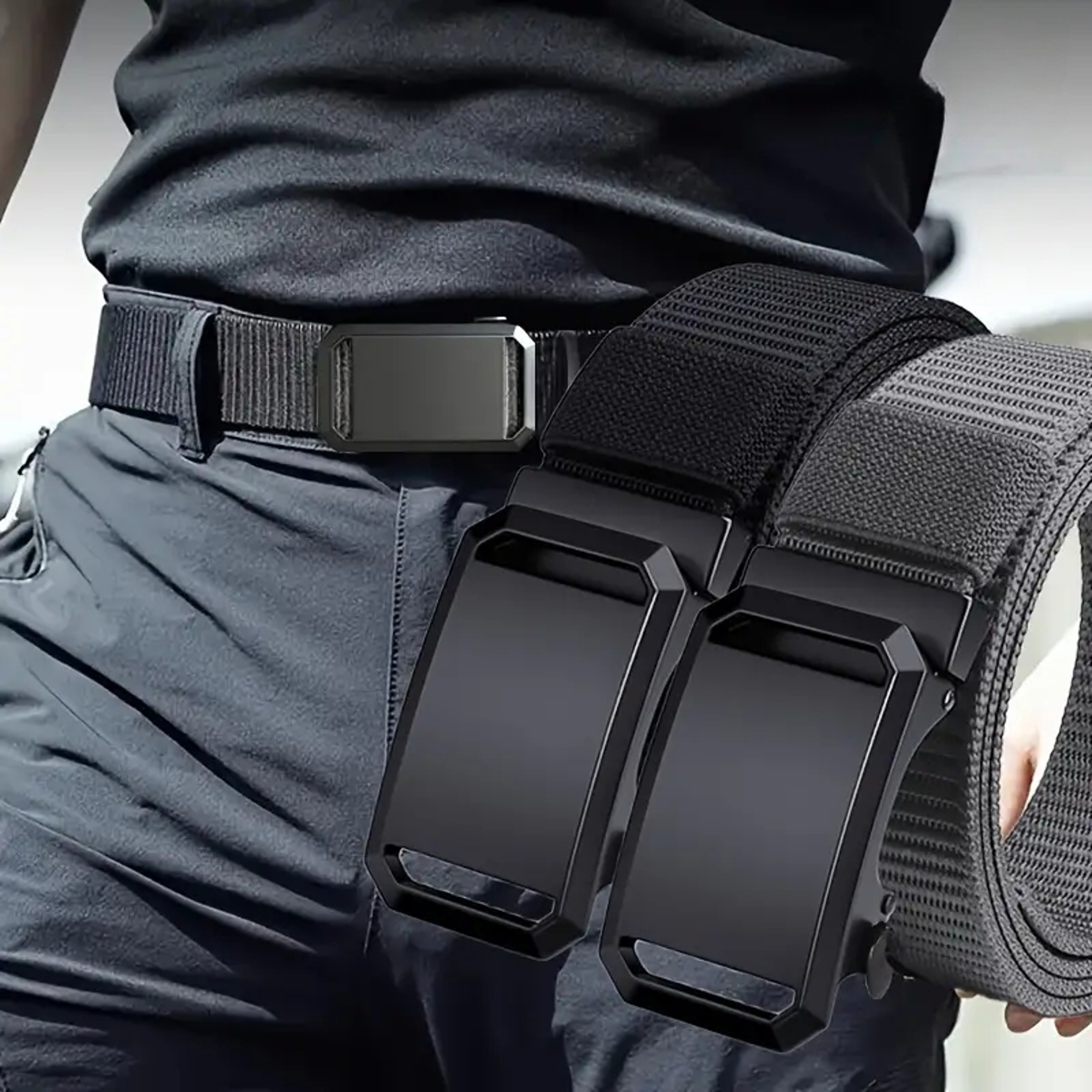 New Automatic Buckle Belt Canvas Tactical Military Work Wear – view 1