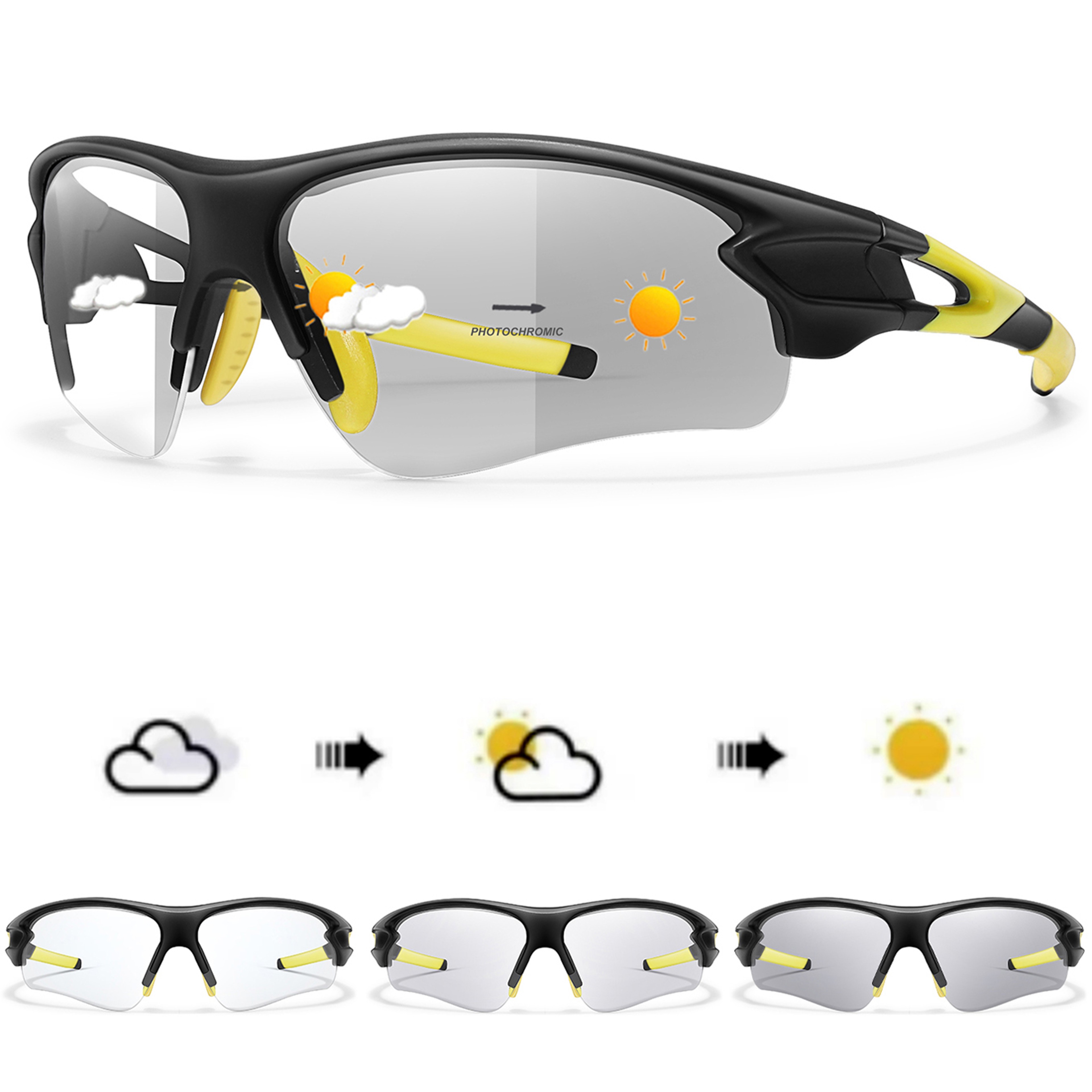 Fashion Photo chromatic Sunglasses for Men and Women, Outdoor Sports Eye wear, Cycling, Running, and Fishing Goggles – view 7