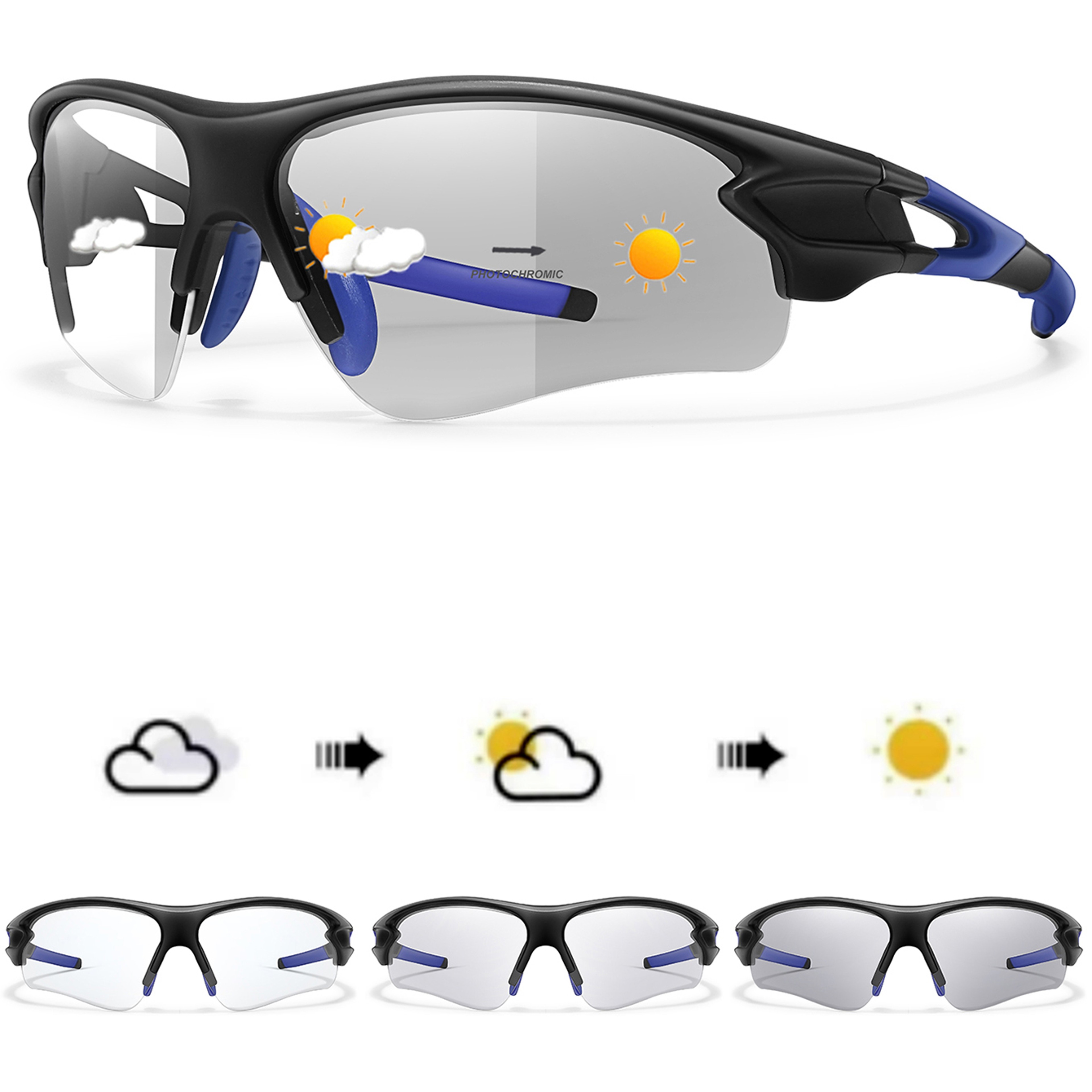 Fashion Photo chromatic Sunglasses for Men and Women, Outdoor Sports Eye wear, Cycling, Running, and Fishing Goggles – view 9