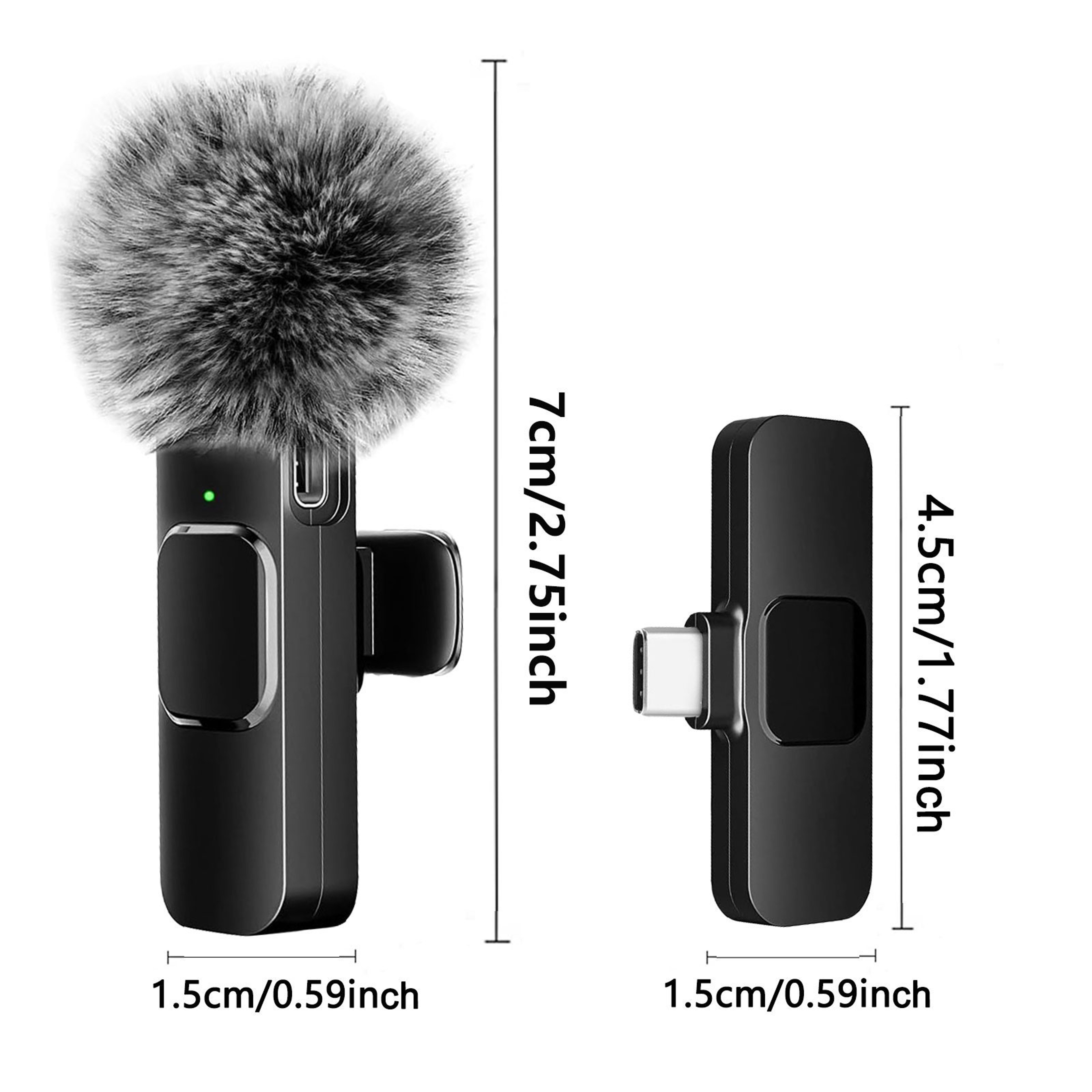 Wireless Microphone for iPhone, Android, Laptop, and Gaming – view 2