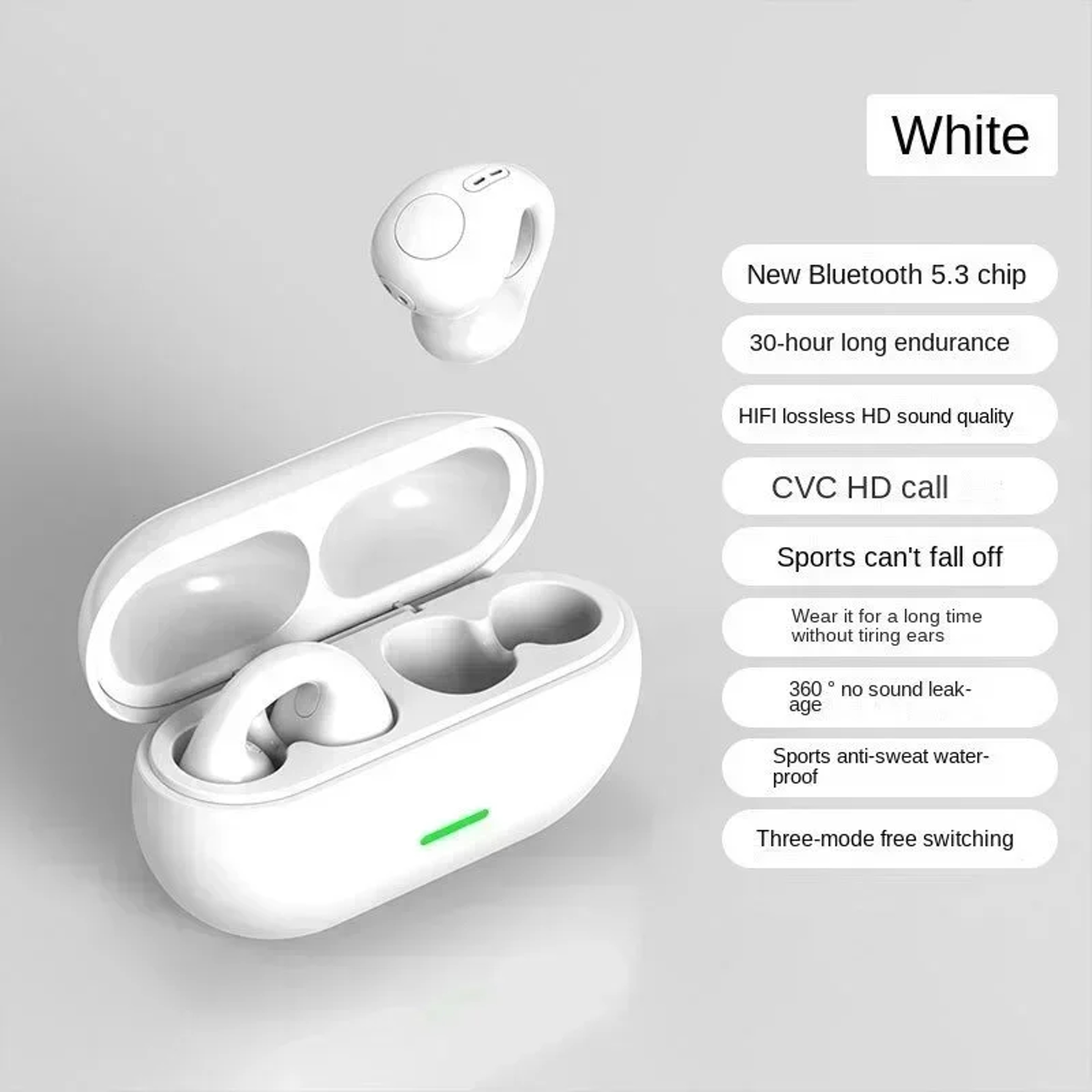 Bone Conduction Bluetooth Headphones, Waterproof Sports Earphones – view 8