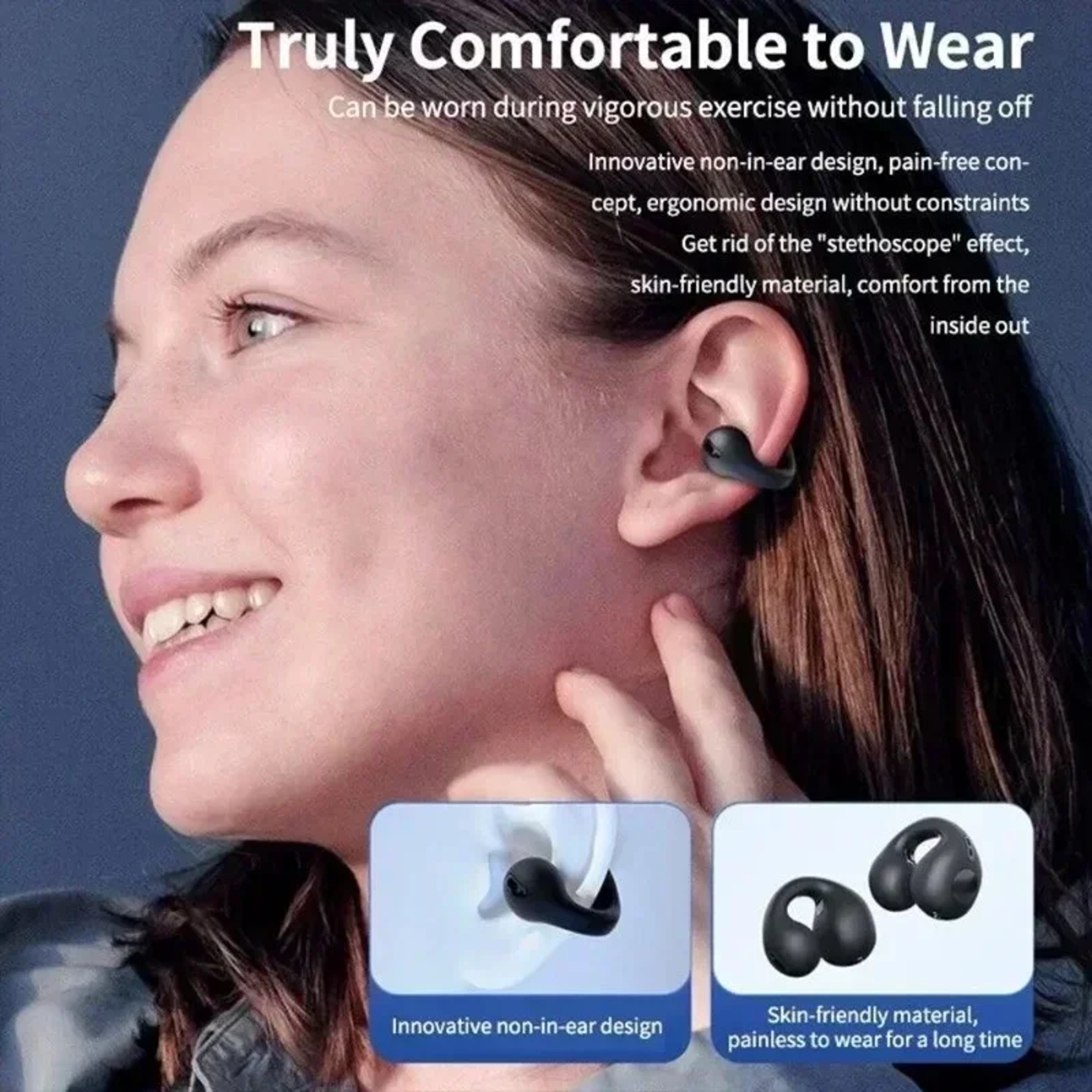 Bone Conduction Bluetooth Headphones, Waterproof Sports Earphones – view 6