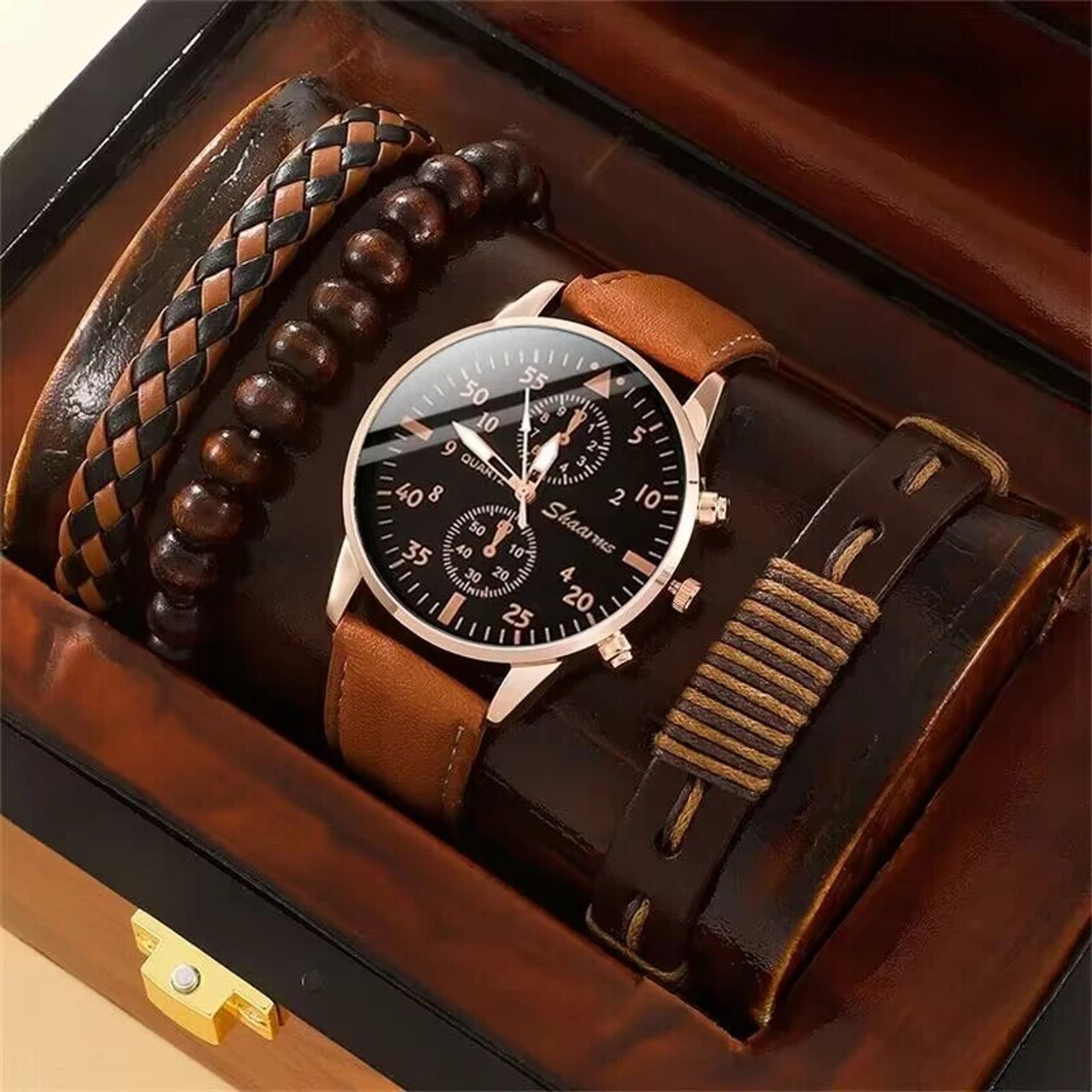 Fashion Men Sports Watches Business Quartz Wristwatch Luxury Leather Bracelet Watch Casual Clock Fo 0