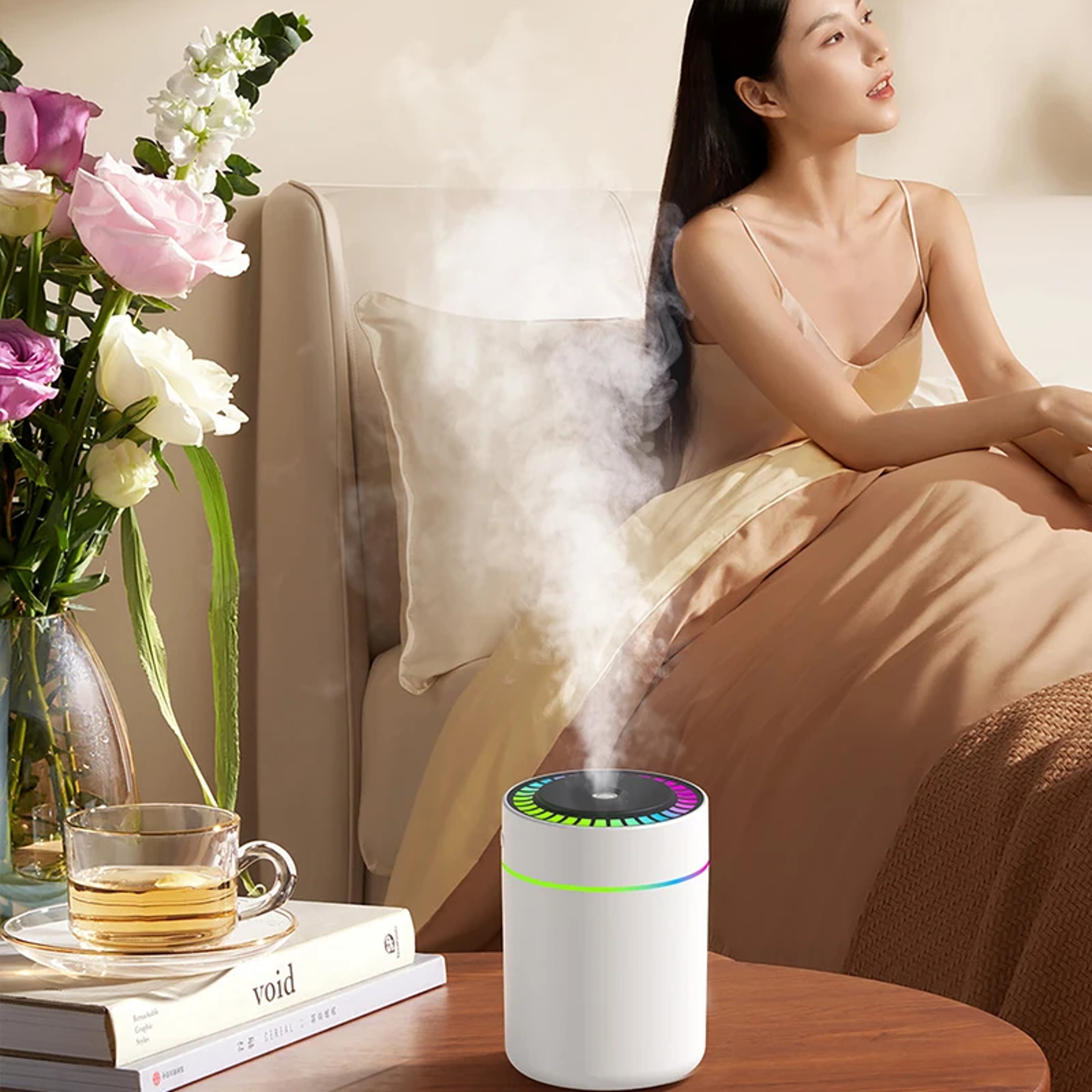 180ML Mini Air Humidifier USB Electric Aroma Diffuser Essential Oil Purifier Aromatherapy Mist Make 4