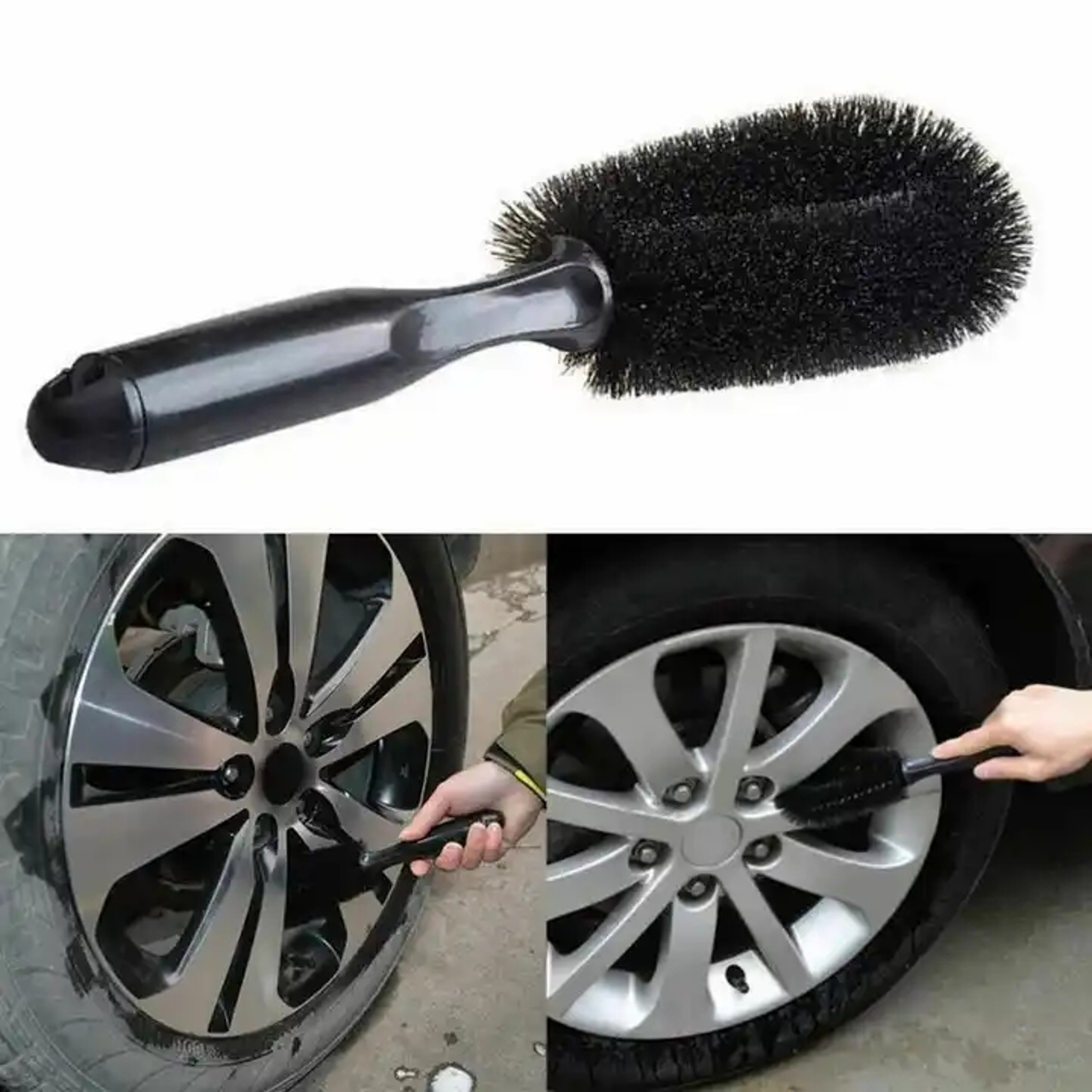 Car Wheel Cleaning Brush, Profession Tire Auto Detailing Brush – view 3