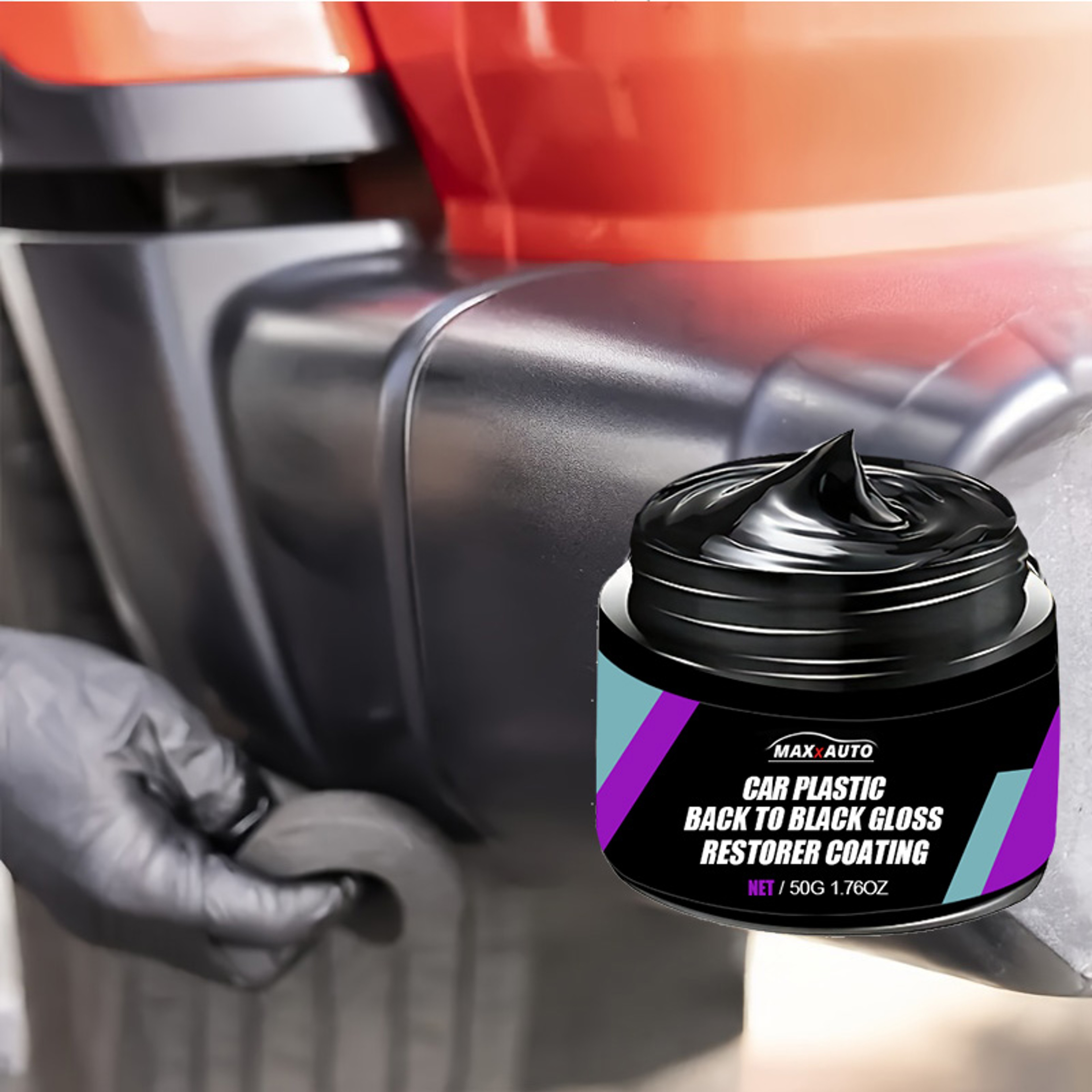 Car Plastic Restorer, Back to Black Gloss Renewal Wax Coating Agent, Auto Interior Leather & Panel Polish Repair – view 4
