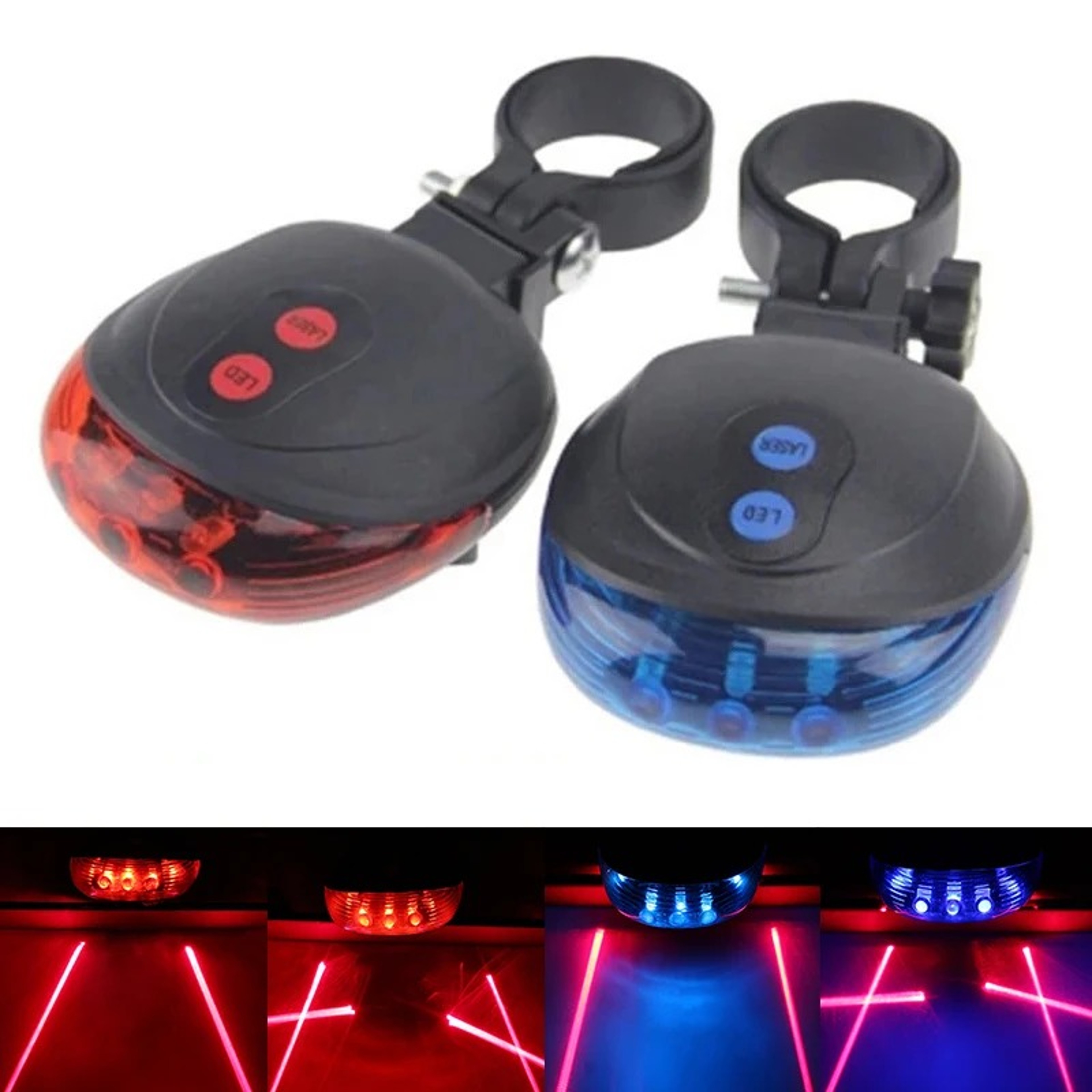 Bicycle Bike LED Lights Lasers LED Waterproof Cycling Tail light Safety Warning Tail light Bike Rear Tail Lights – view 2