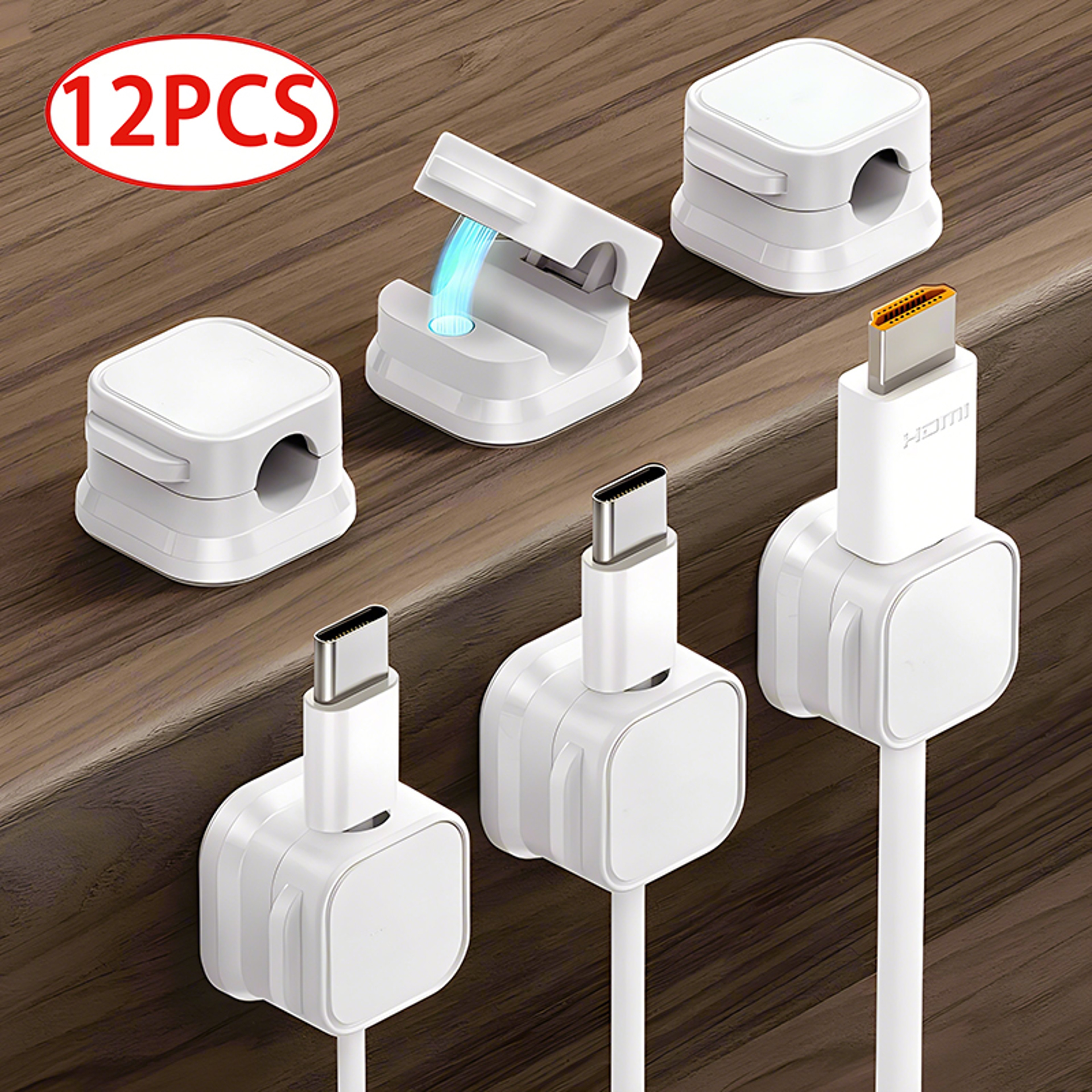 Magnetic Cable Clip Holder Adhesive Wire Keeper For Desk Organization 1