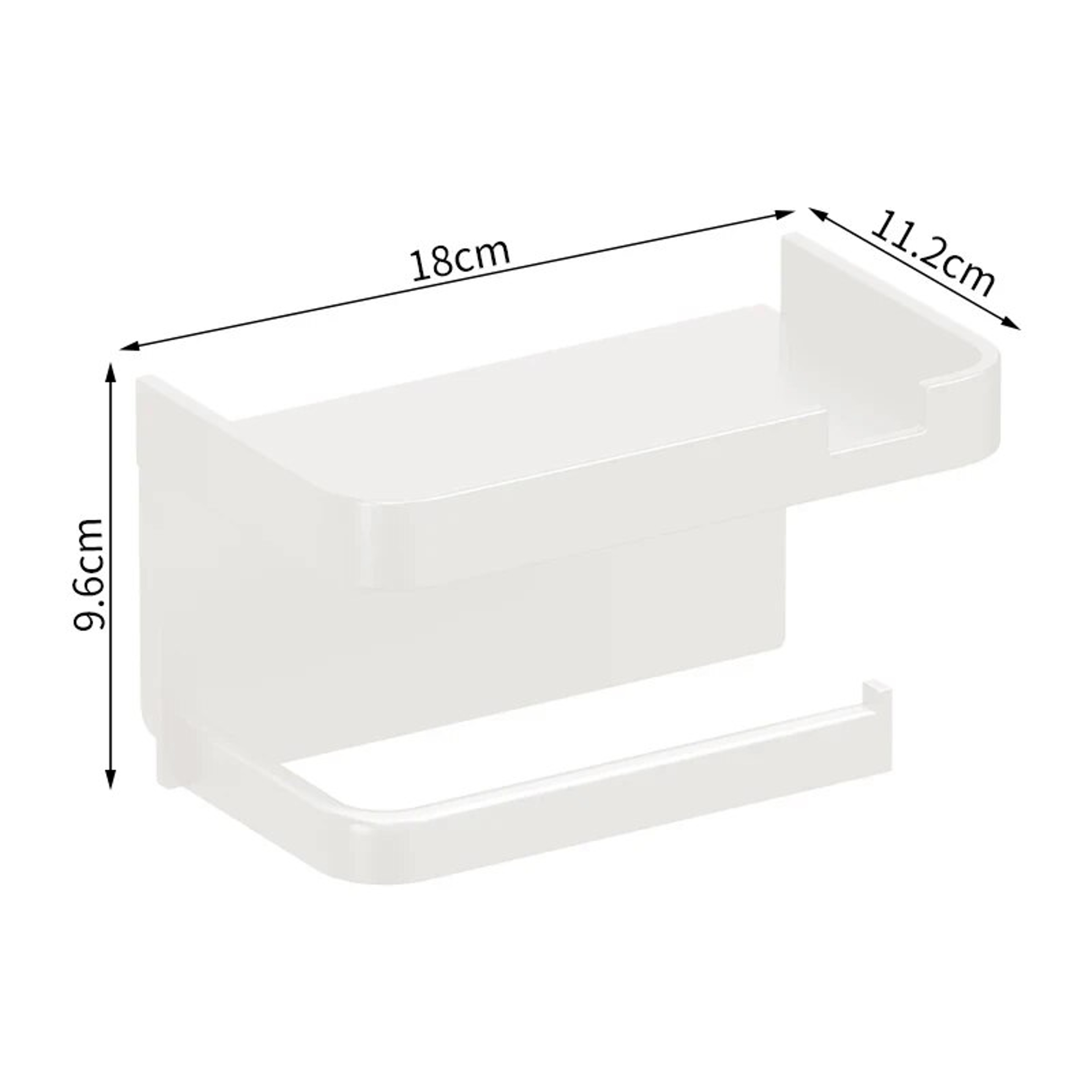 Toilet Paper Holder, Kitchen Towel Rack, Phone Storage, Bathroom Wall-Mounted Organiser, Seasoning Bottles Rack – view 9