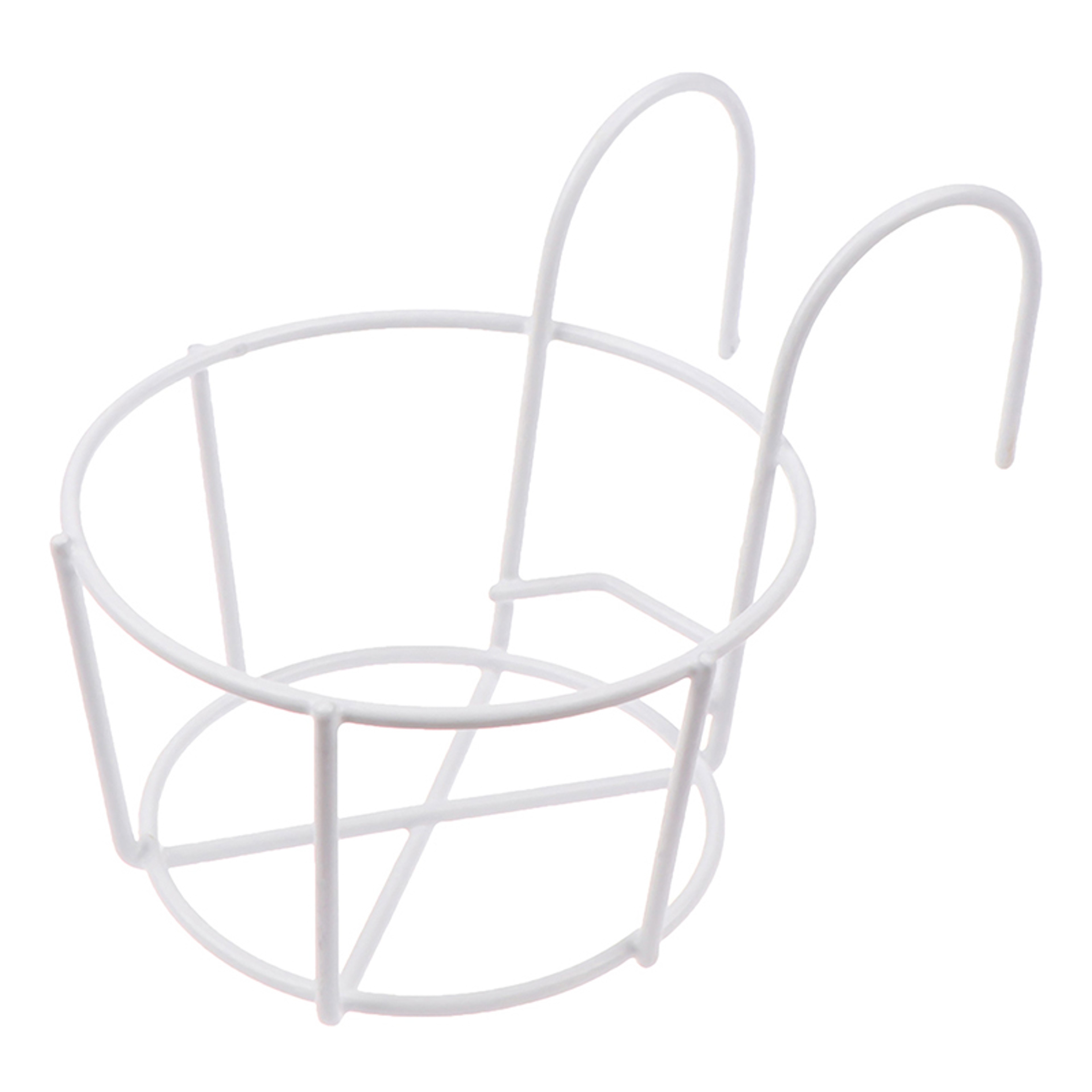 Garden Hanging Iron Racks for Balcony Railing, Round Flower Pot Rack – view 8