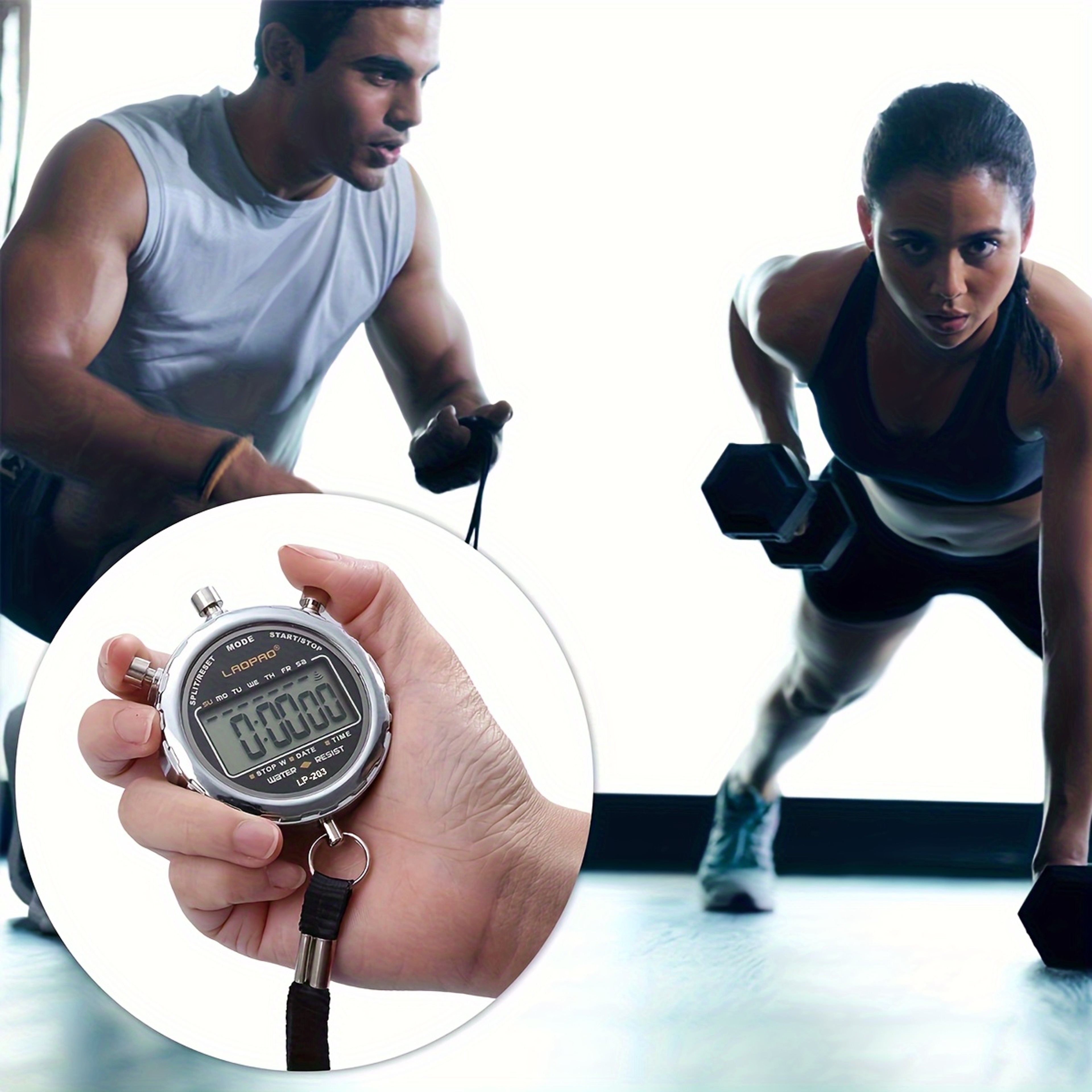 Stopwatch Rain Proof Digital Timer For Sports Timing Coach Competition Referee Training 5