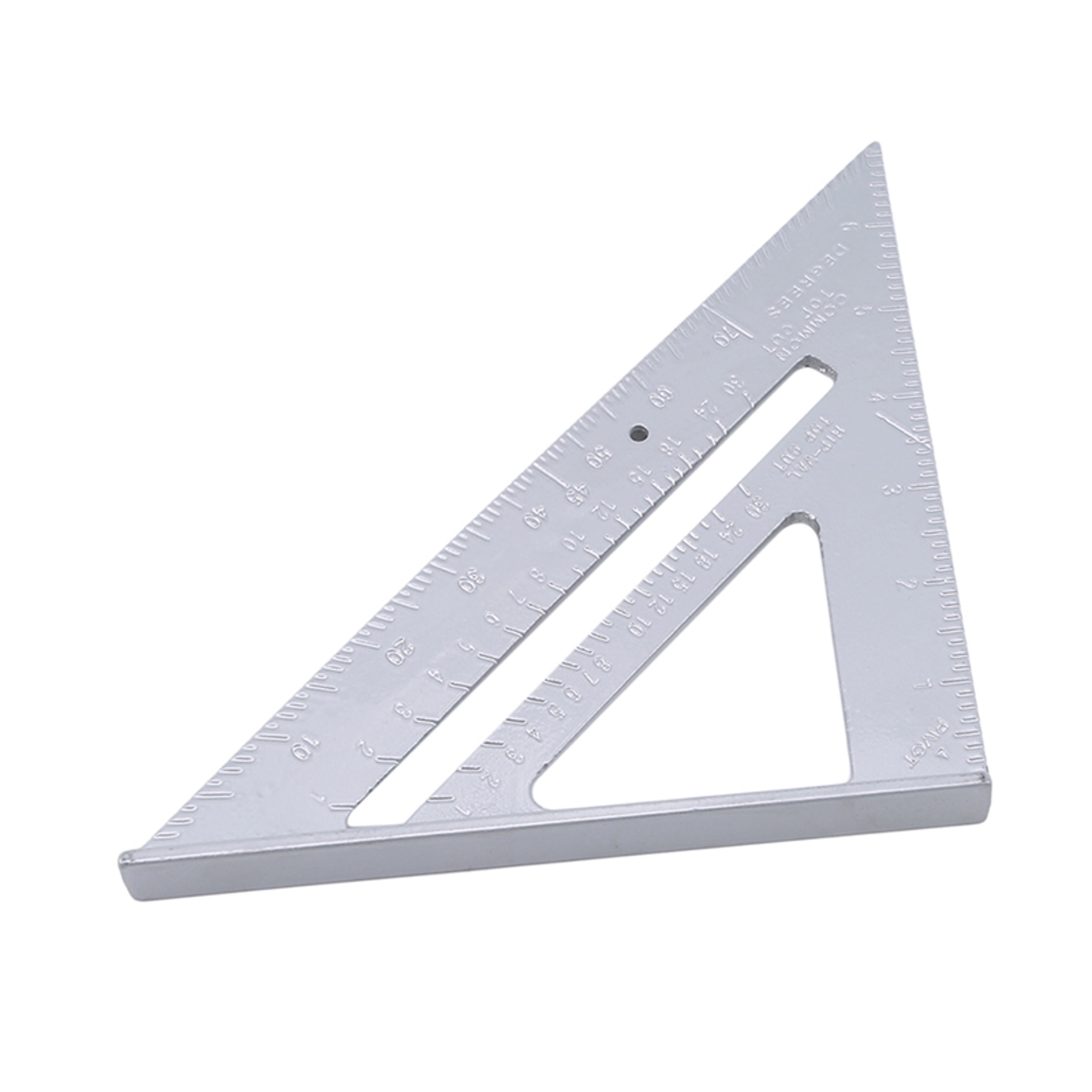 Triangle Ruler, Aluminium Alloy Try Square, Carpenter Set Square, Angle Woodworking Tools, Triangular Metric Measurement – view 3