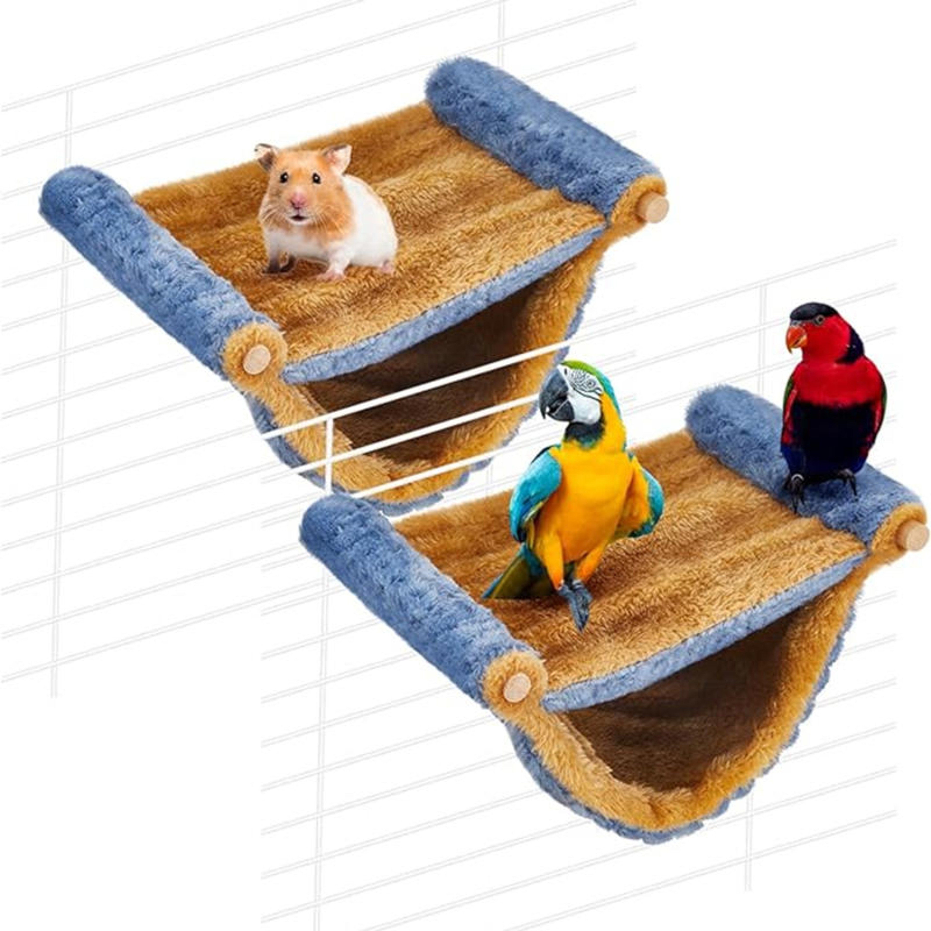 Warm Plush Small Pet Sleeping Bag Nest Hamster Hammock For Rat Squirrel Hanging Cage House Accessor 1