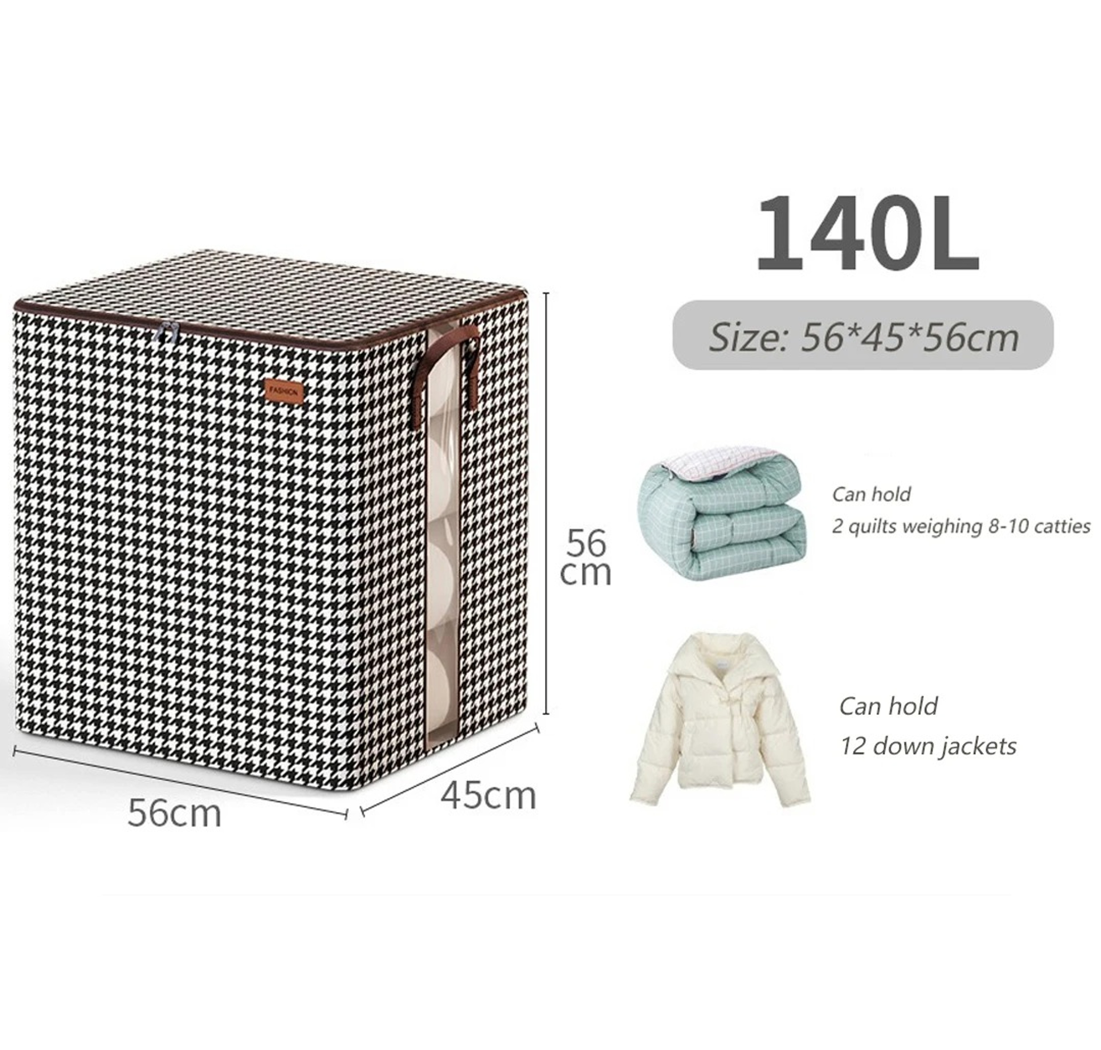 Fold able Clothes Organiser, Large Capacity Quilt, Tote Bag, Moving Box, Dust proof Home, Clothes Storage Bags Wardrobe – view 8