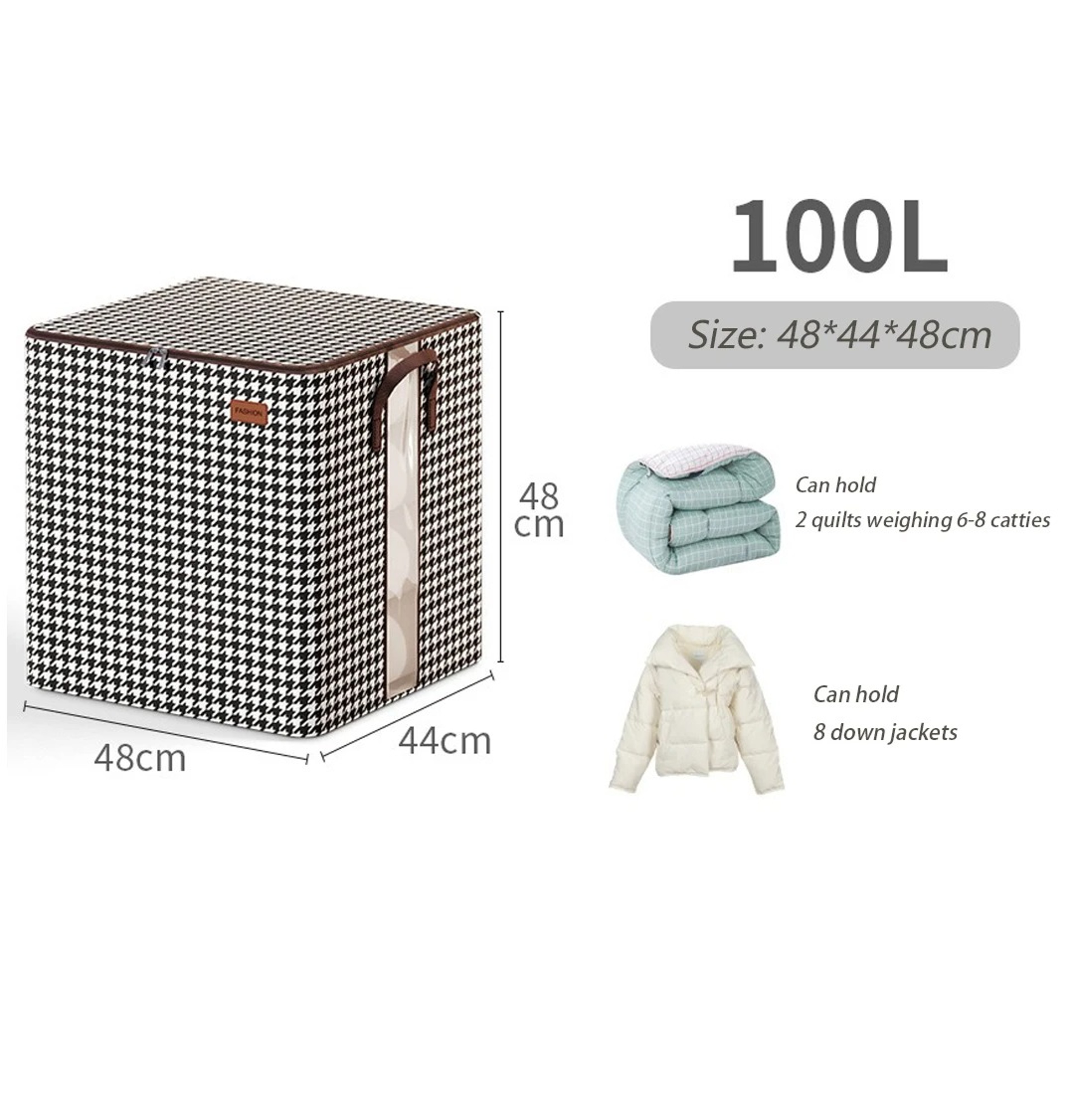 Fold able Clothes Organiser, Large Capacity Quilt, Tote Bag, Moving Box, Dust proof Home, Clothes Storage Bags Wardrobe – view 10