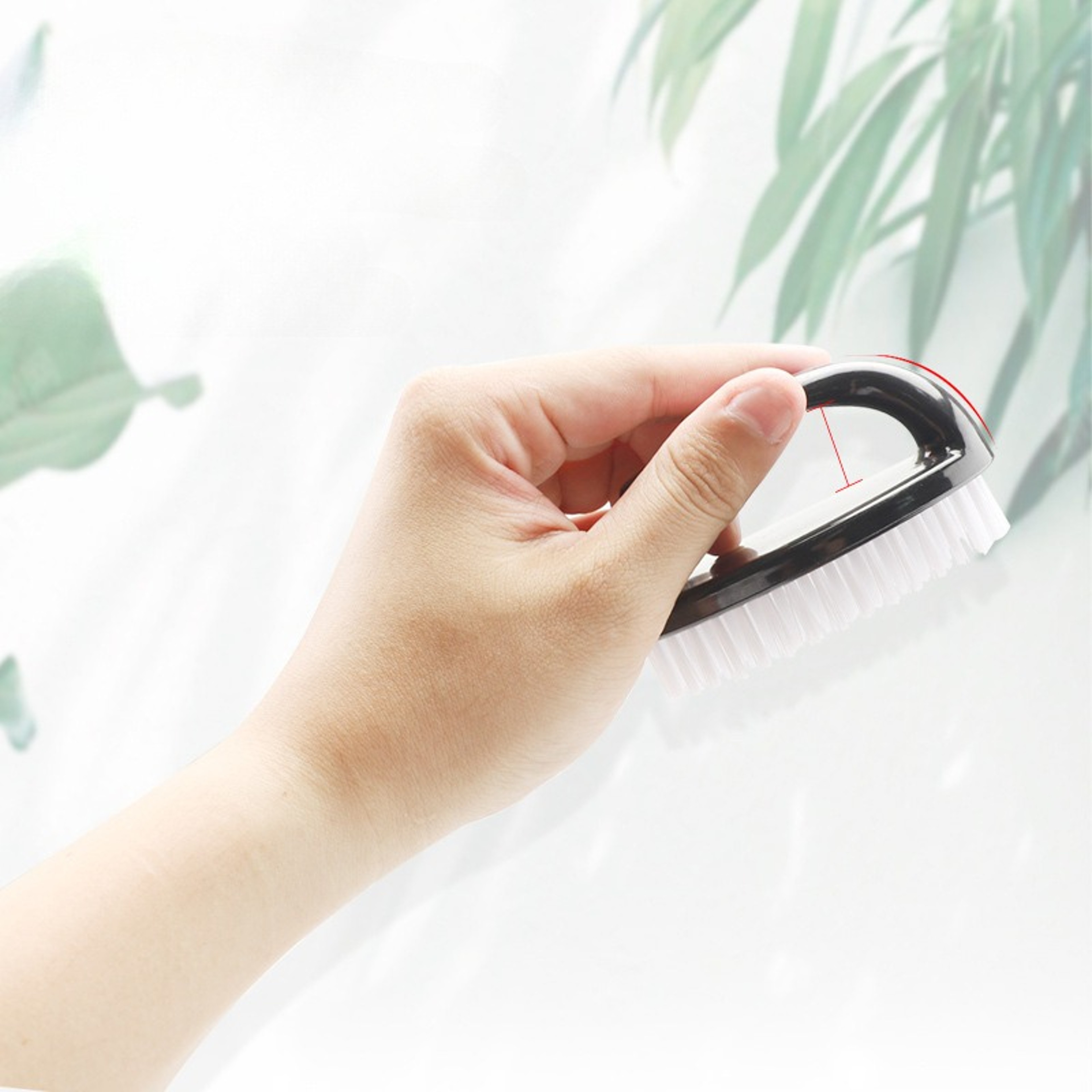 Oval Nail Brush Nail Dust Brush Plastic Nail Cleaning Brush Soft Bristle Brush Sweep Nail Dust Effe 2