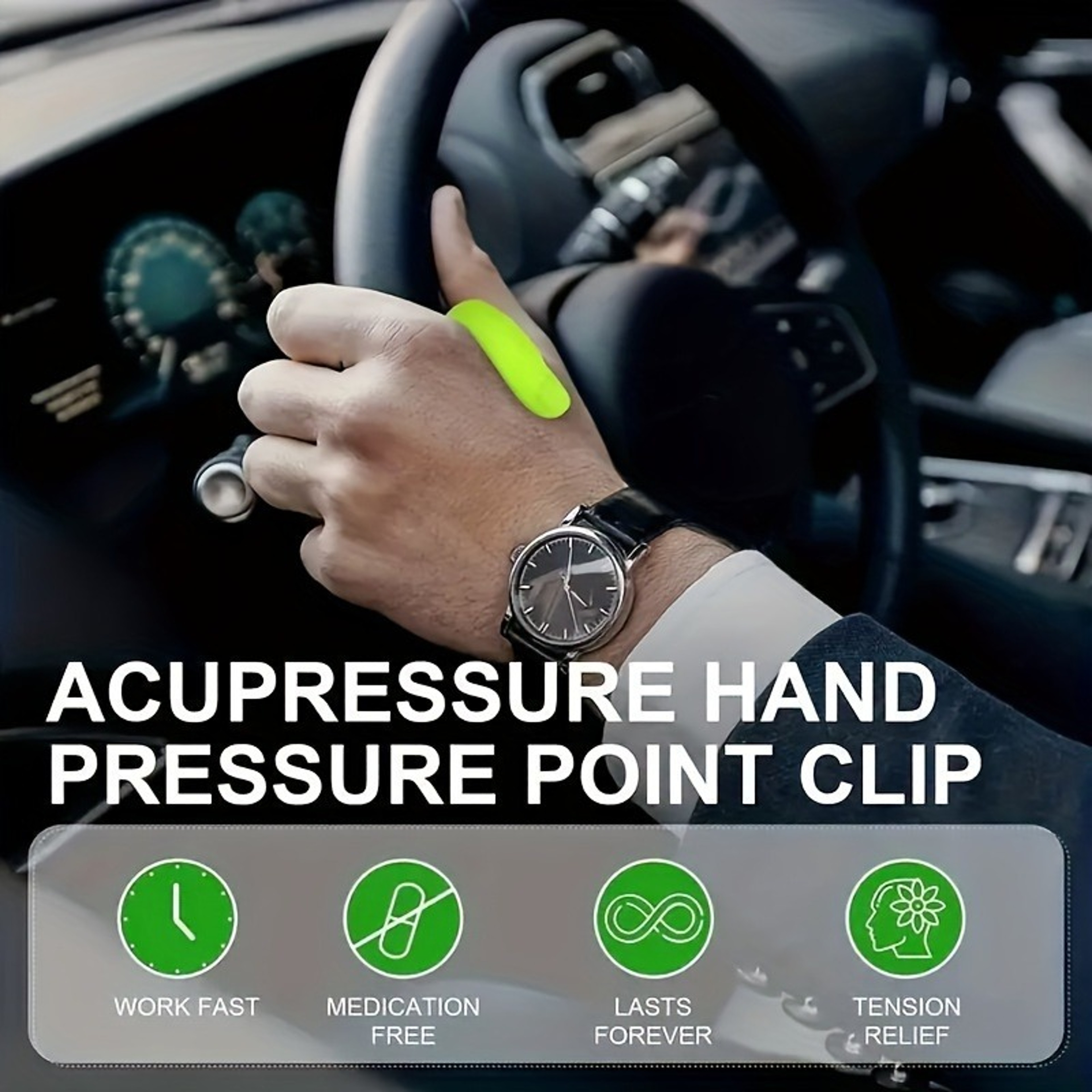 Acupoint Massage Clip, Meridian Pressure Clip, Thumb Acupoint Massage to Relieve Headache and Tension – view 5