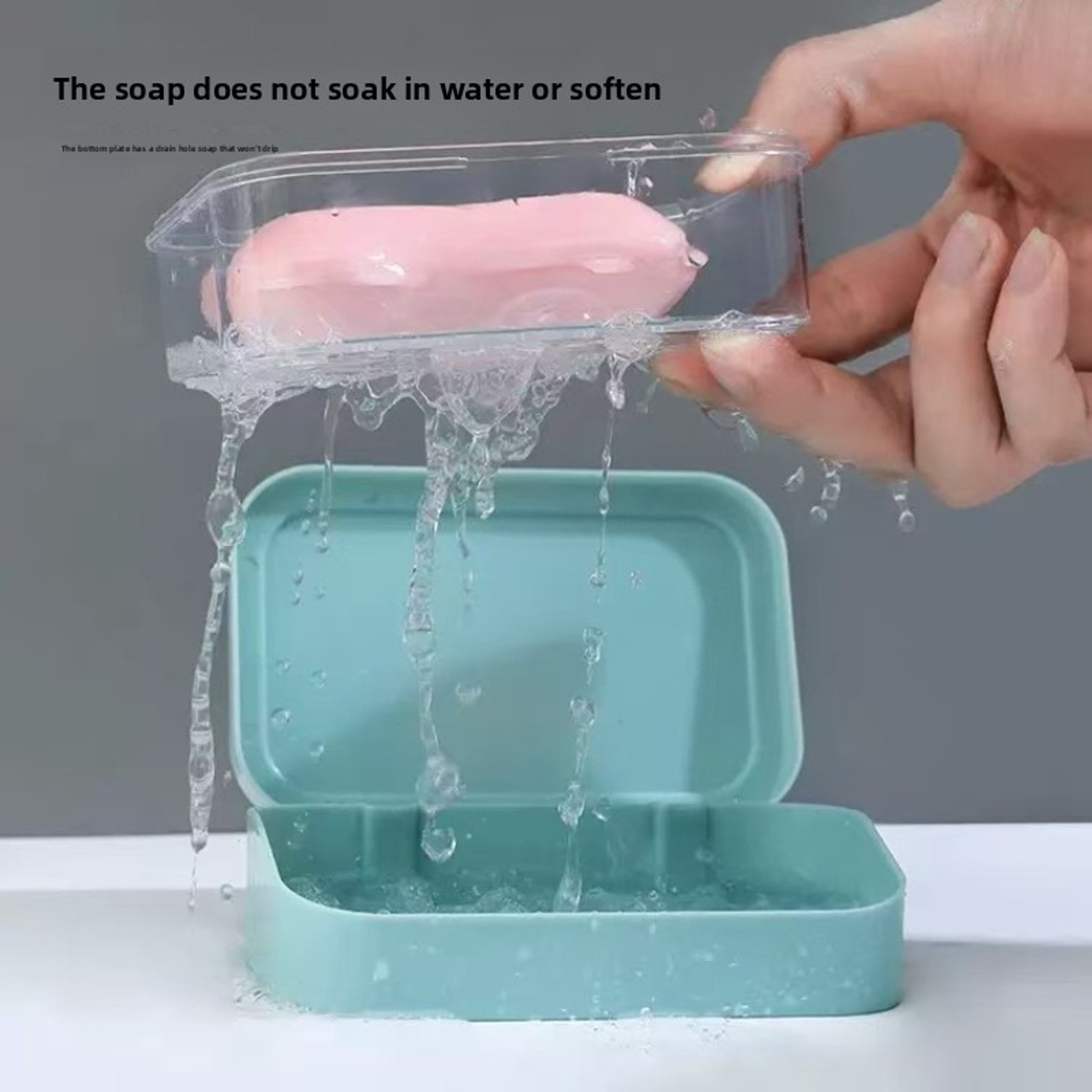 Drainage Soap Storage Rack, Bathroom Soap Box, No Punching Toilet Soap Box for Travel Use – view 6