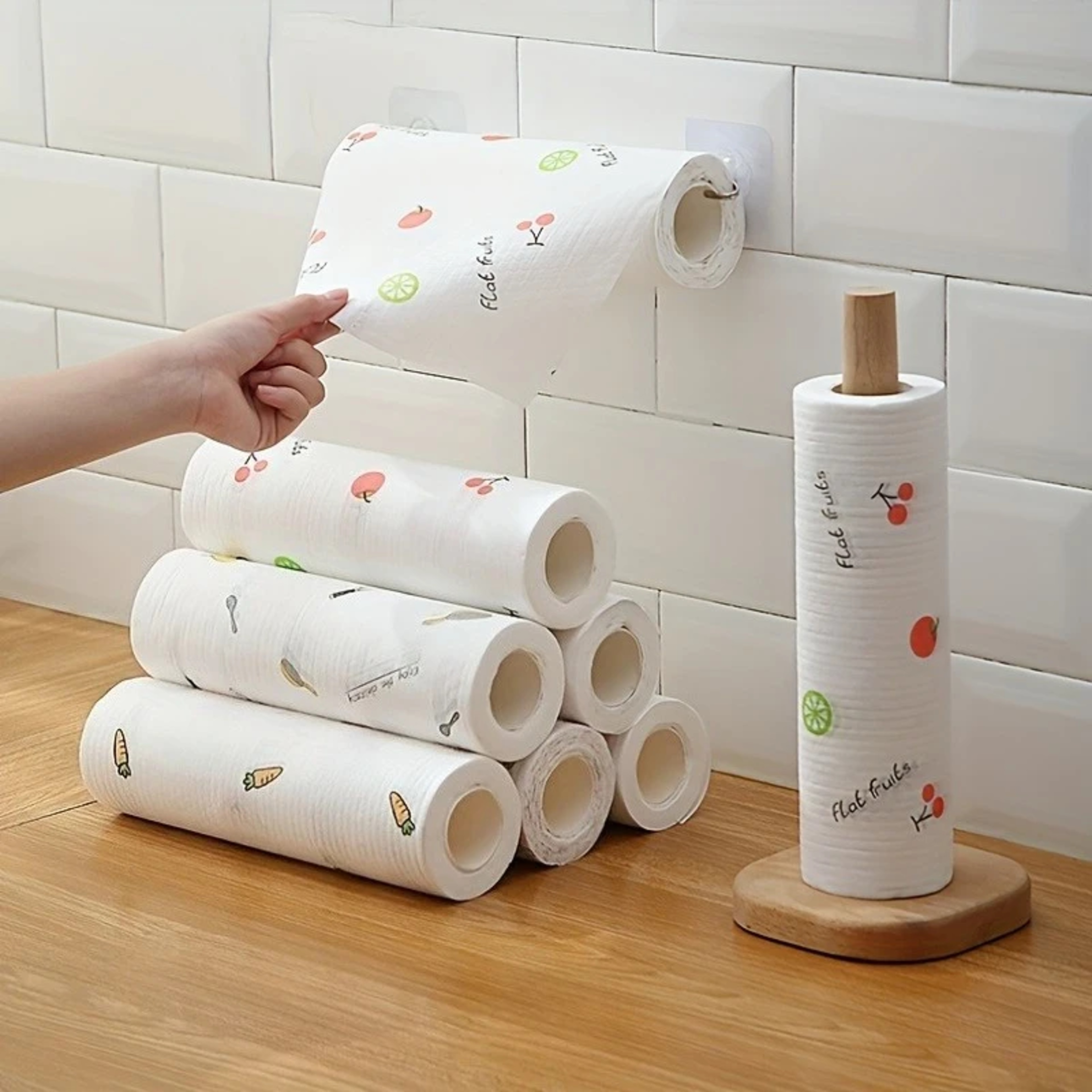 Reusable High Quality Dish Washing Cloth Super Large Roll Kitchen Towel 0
