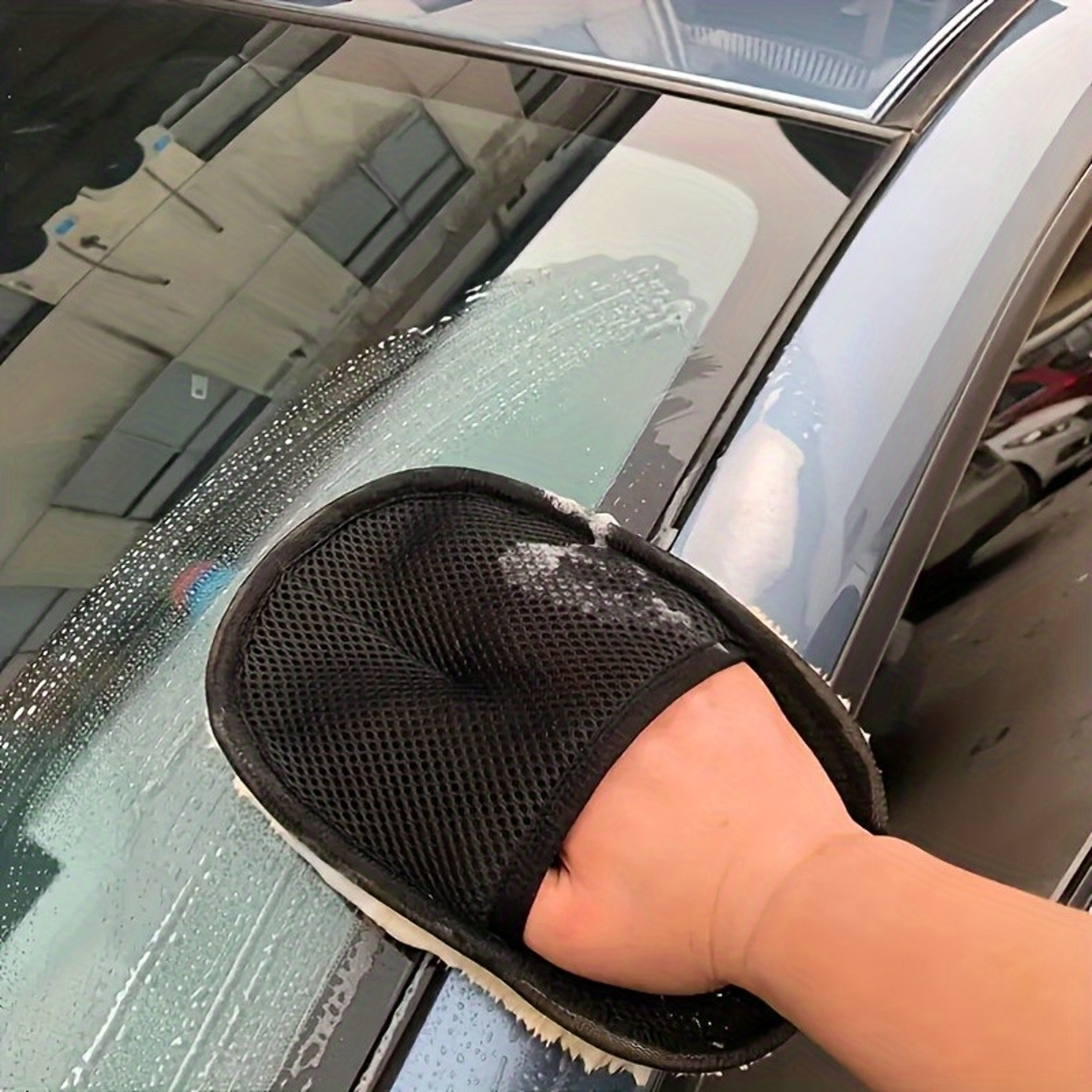 Car Cleaning Gloves Microfiber Detail Brush Interior  Exterior Dust Removal Tools 5