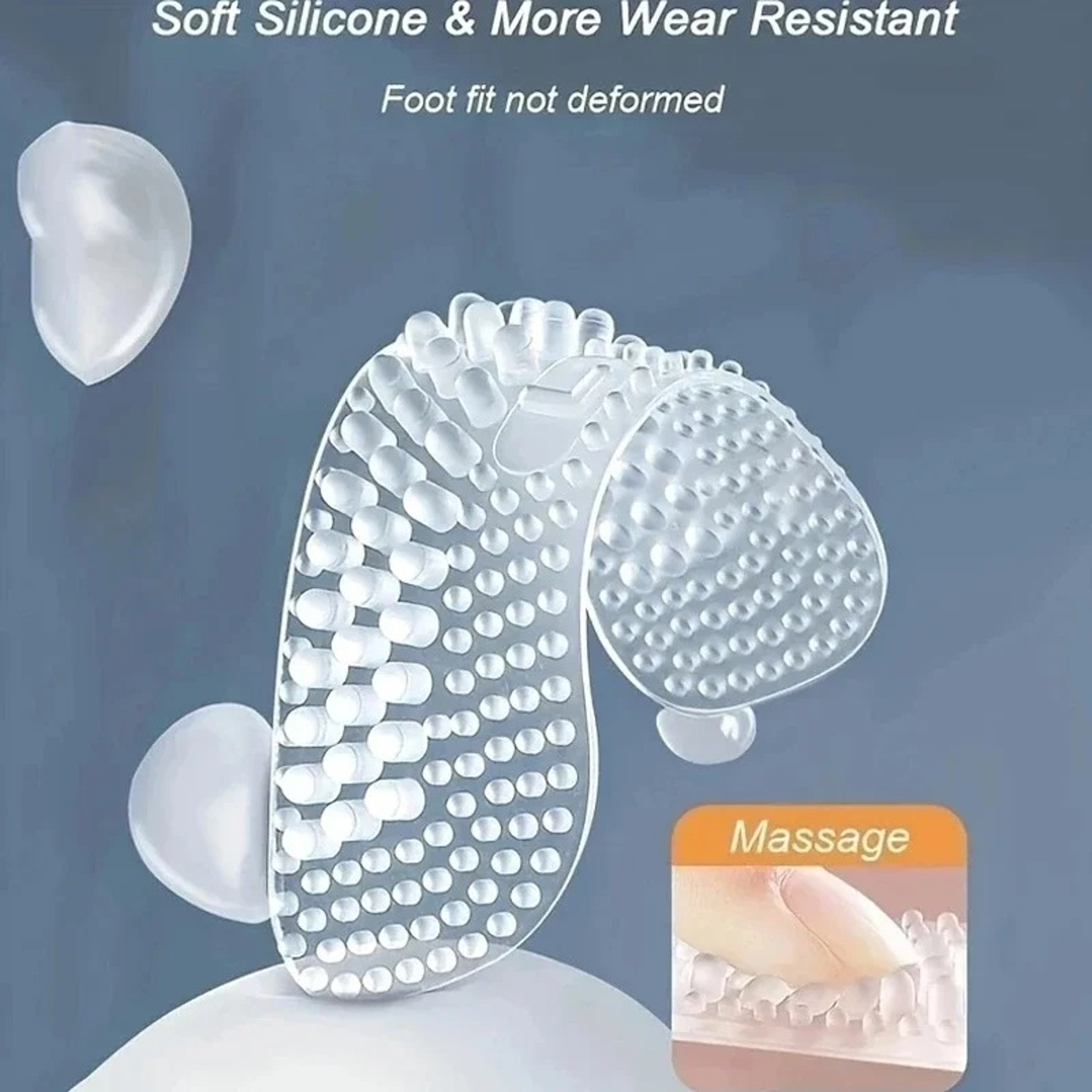 Upgrade Silicone Heel Stickers AntiSlip Heel Cushions For Women And Men 4