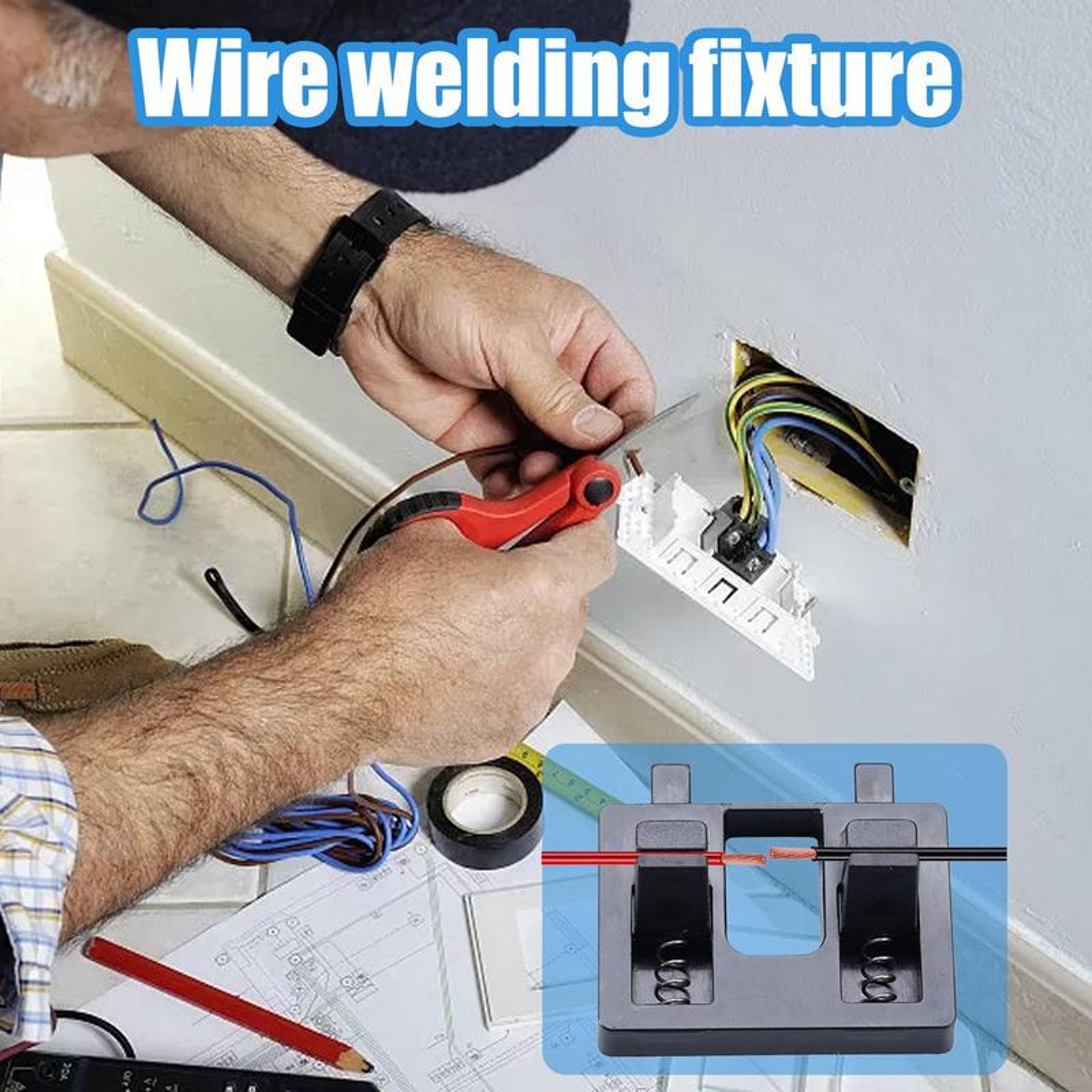 Wire Fixture Welding Station High Temperature Resistant Cable Clamps Soldering Repair Tools 4