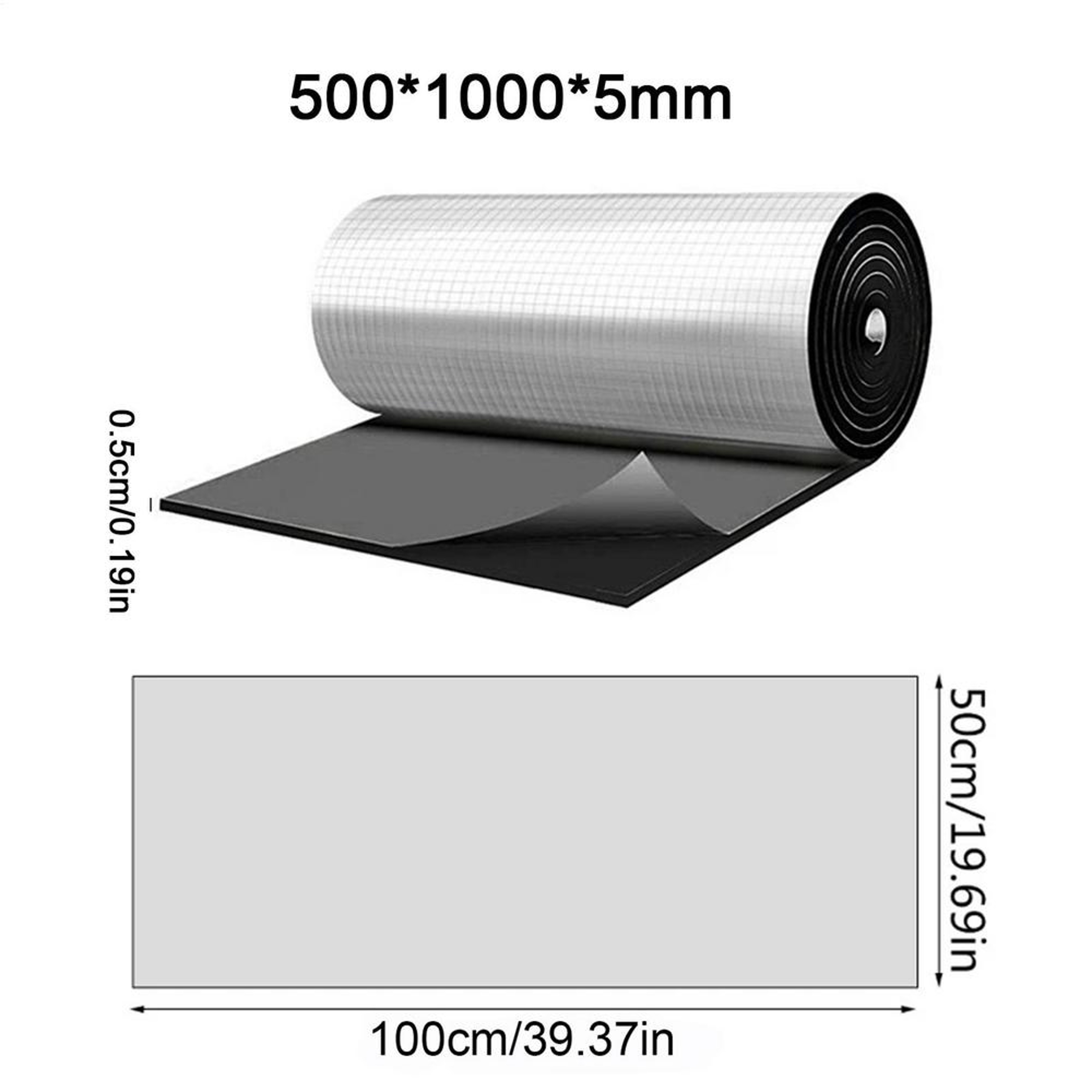 Car Sound Insulation Mat, Automotive Self Adhesive Noise Deadener, Vehicle Dampening Tool for Hood, Door, Roof – view 10