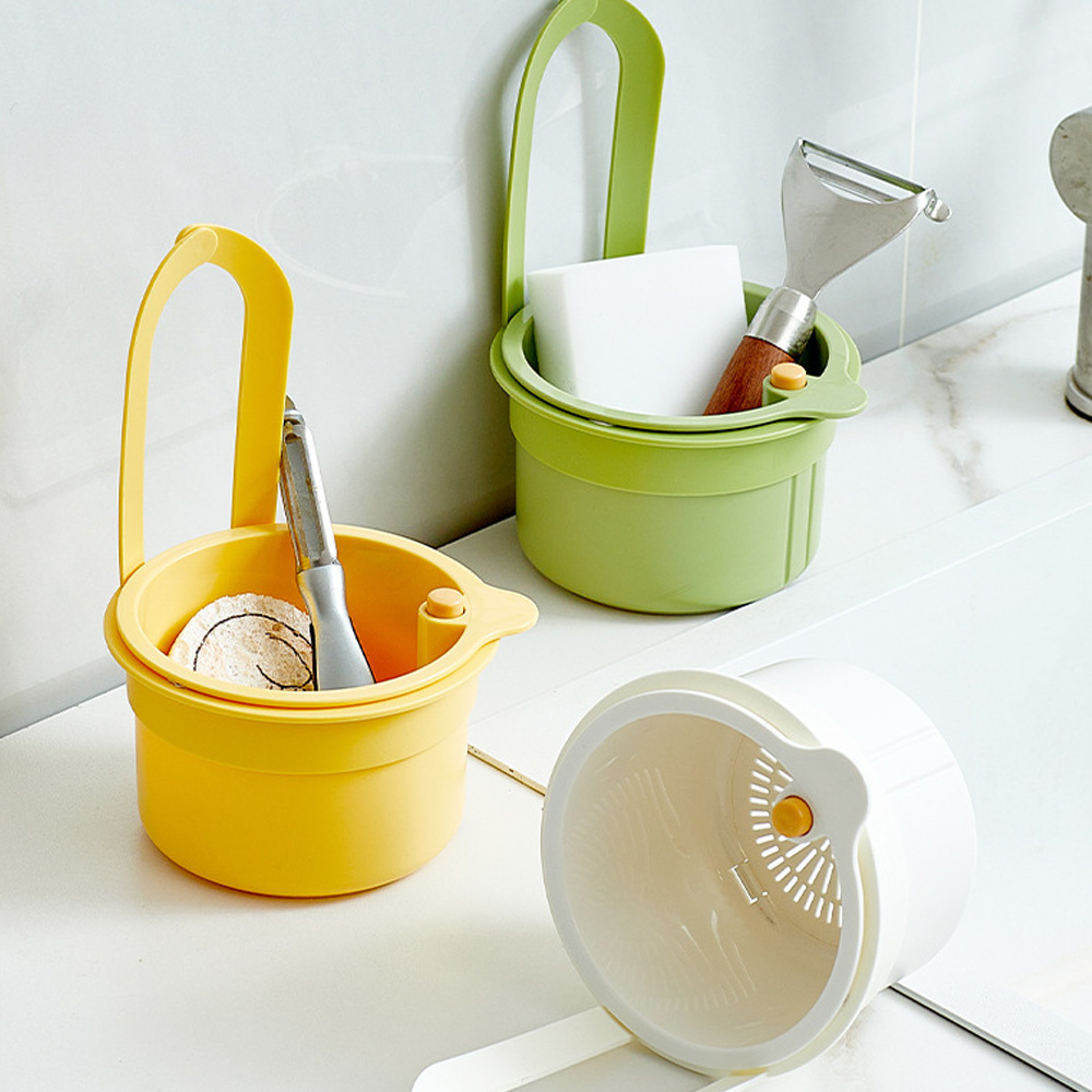 Creative Kitchen Sink Hanging Strainer Basket, Detachable Garbage Filter with Open able Bottom Cover – view 1