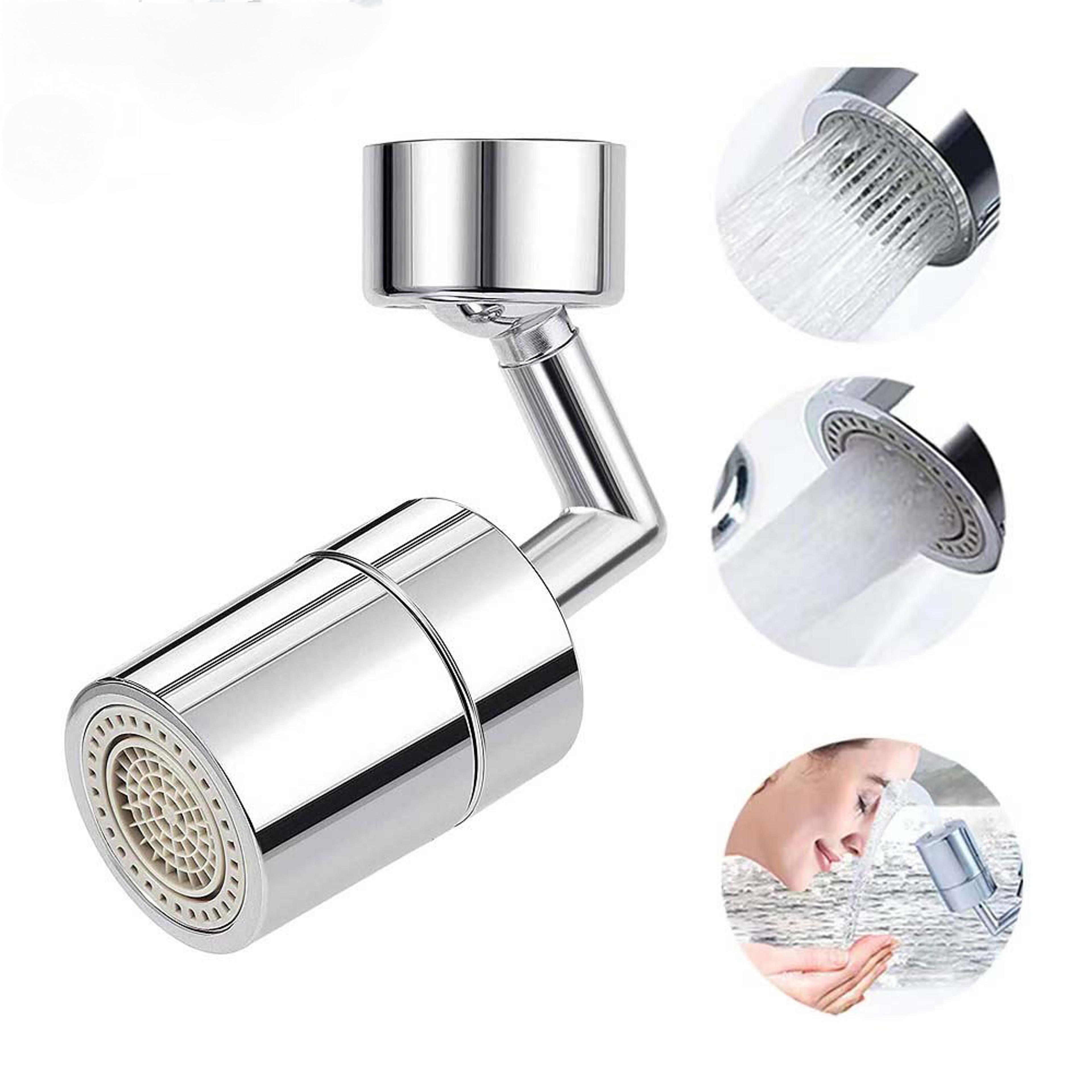 Rotatable Kitchen Faucet Aerator Nozzle Extender Saving Water Sprayer – view 1